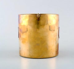 Arne Jacobsen, Large Ashtray in Brass with Copper Plaque