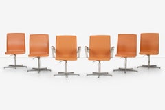 Walter Knoll Low-Back Oxford Dining Chairs Set of Six