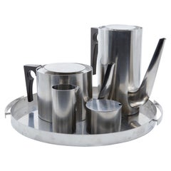 Arne Jacobsen Mid-Century Modern Design “Cylinda” Coffee and Tea Service