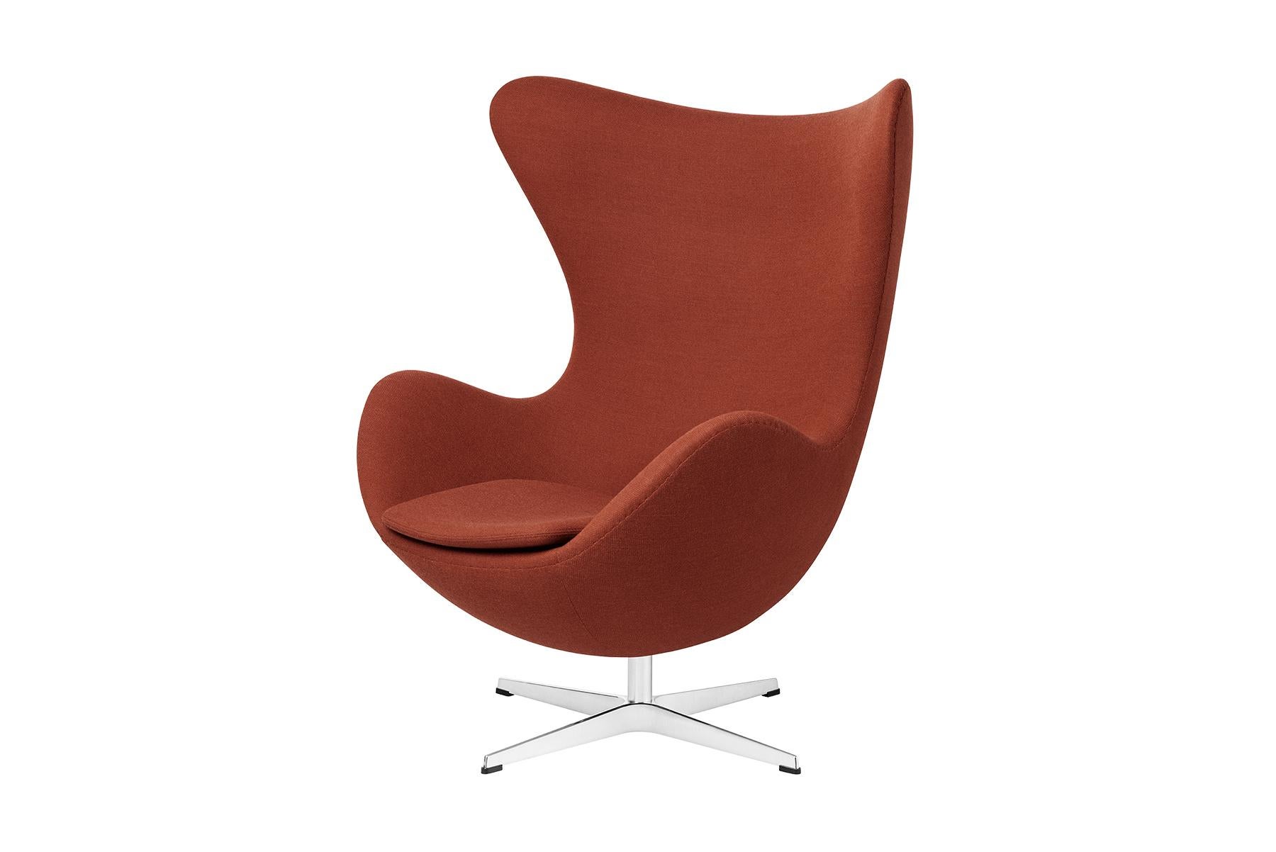 Contemporary Arne Jacobsen Model 3127 Egg Easy Chair Fabric For Sale