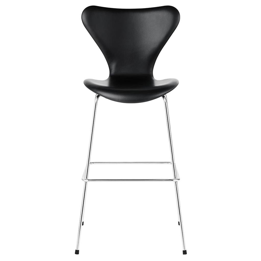 Arne Jacobsen Model 3187 Barstool Fully Upholstered For Sale