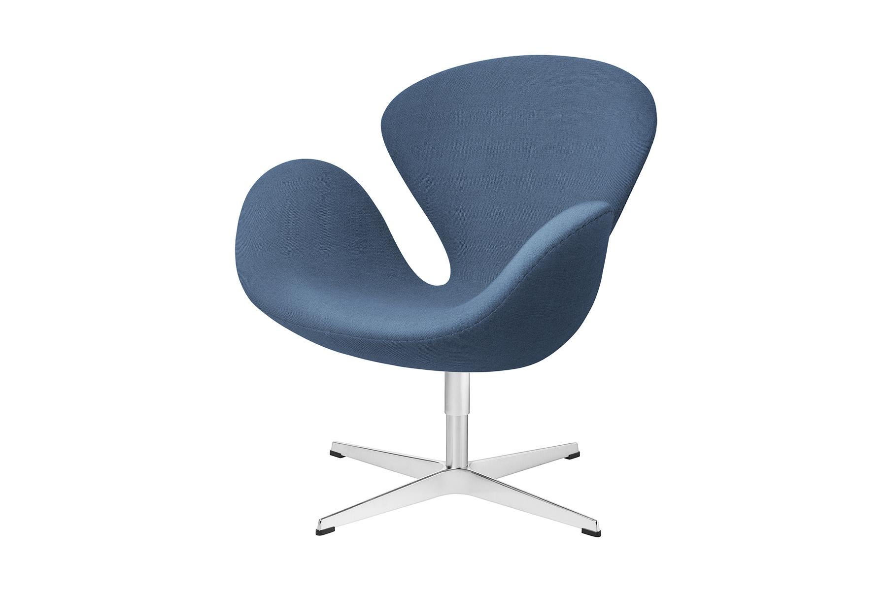 American Arne Jacobsen Model 3320 Swan Easy Chair Fabric For Sale