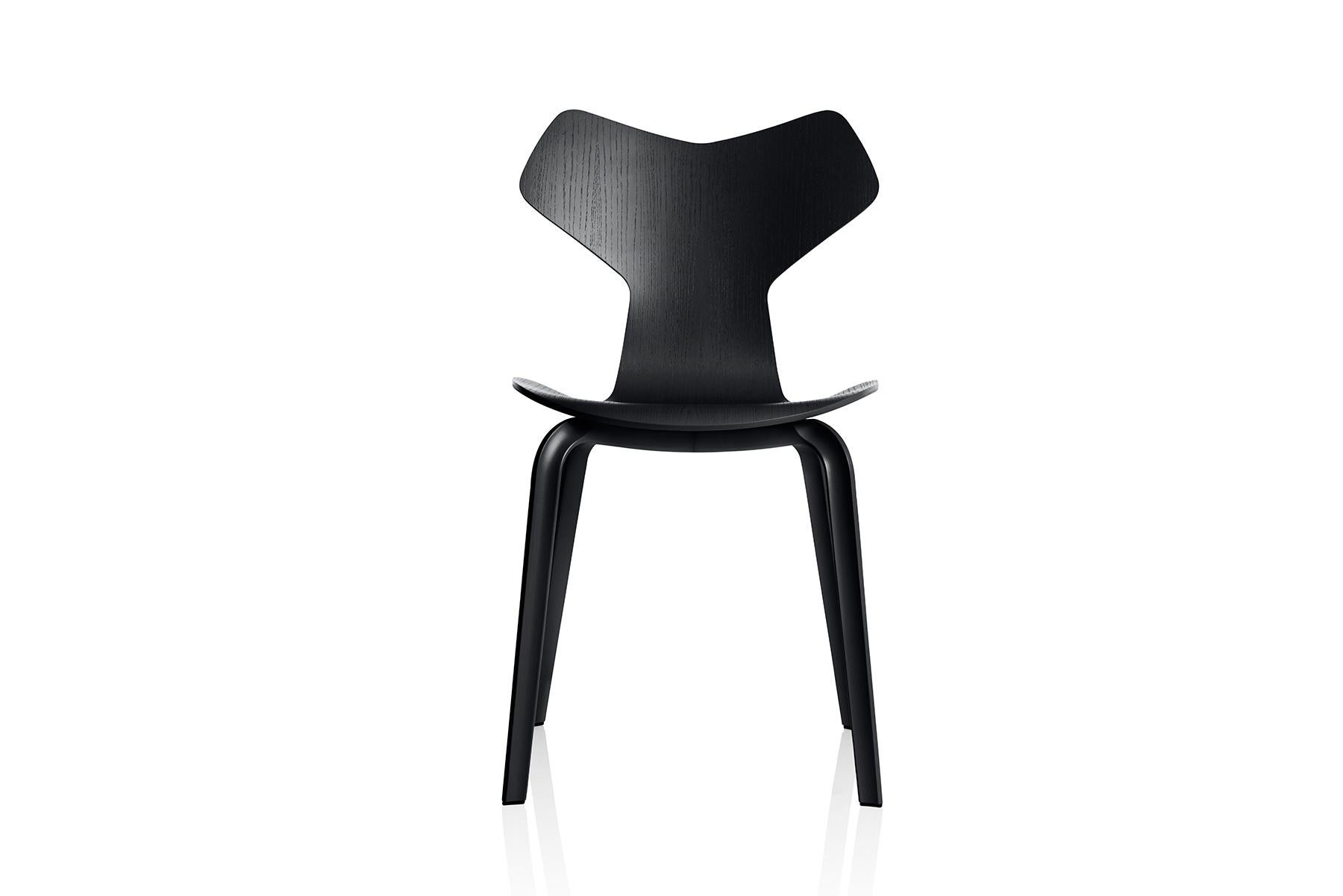 The Grand Prix chair was designed by the Danish architect and designer Arne Jacobsen in 1957 and was first presented at the Spring Exhibition for Danish crafts and furniture design. The chair was originally presented as Model 3130 but was renamed