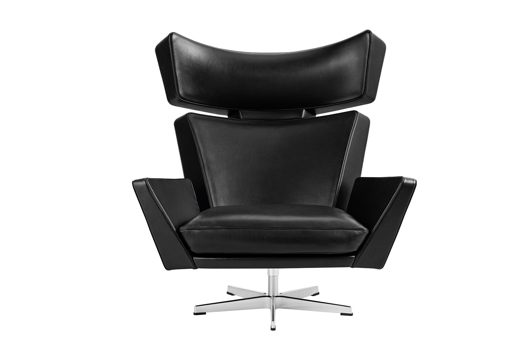 Arne Jacobsen Modelo 4201 Cuero Oksen Moderno de mediados de siglo en venta