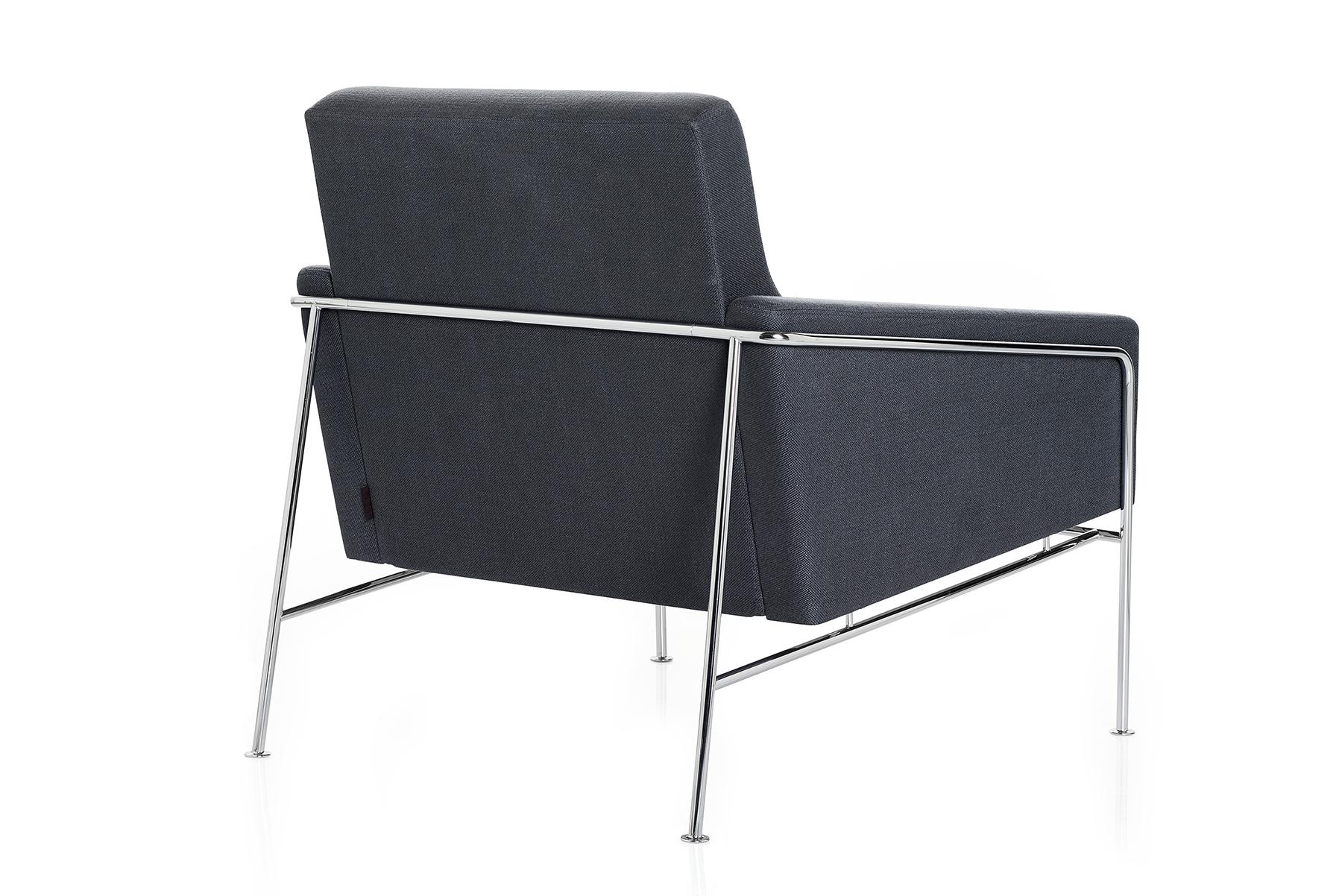 American Arne Jacobsen Model Series 3300 Easy Chair Fabric For Sale