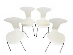 Arne Jacobsen "Mosquito" Chairs Model 3105 for Fritz Hansen, 1970 Denmark