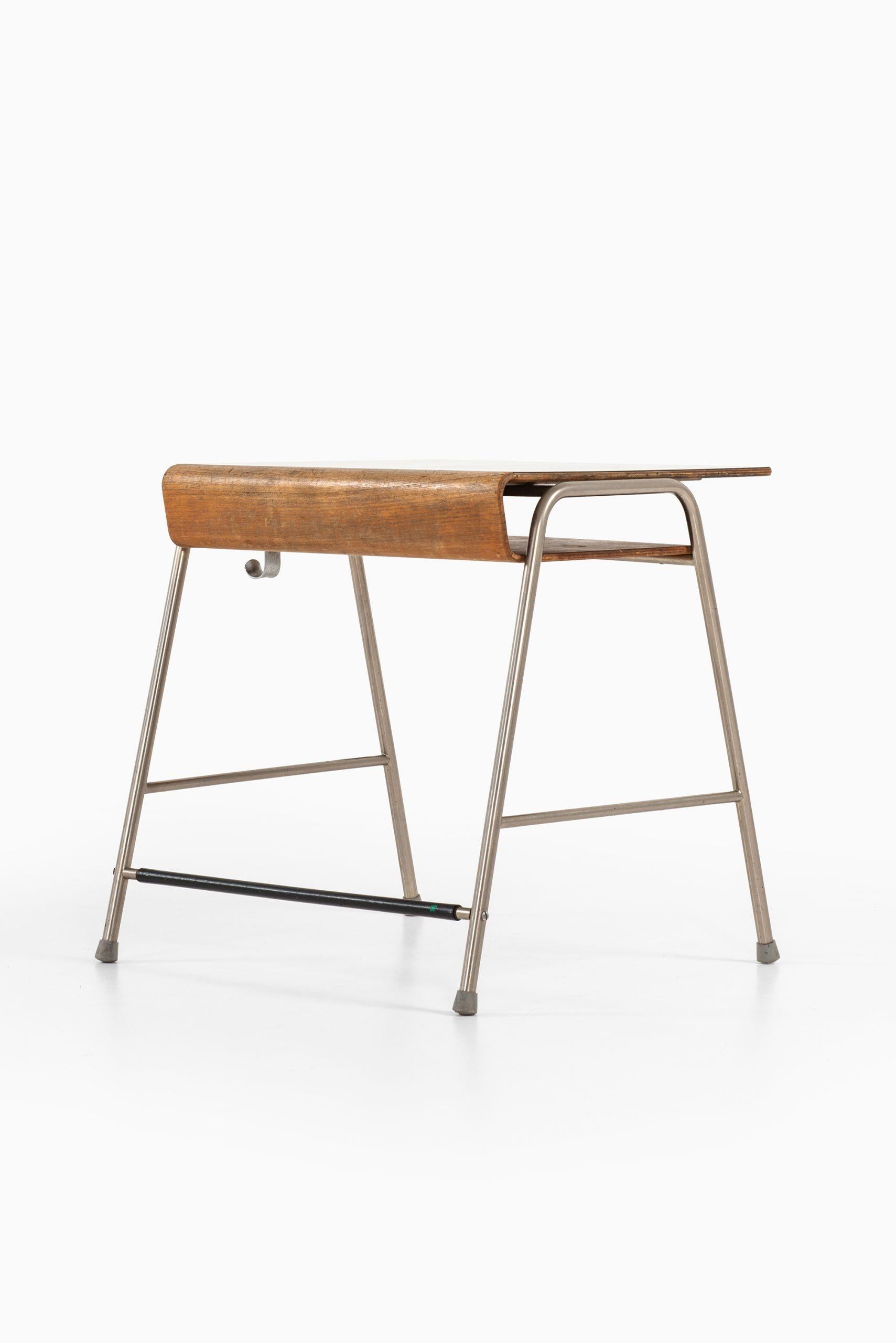 Danish Arne Jacobsen Munkegaard School Desk Produced by Fritz Hansen in Denmark For Sale