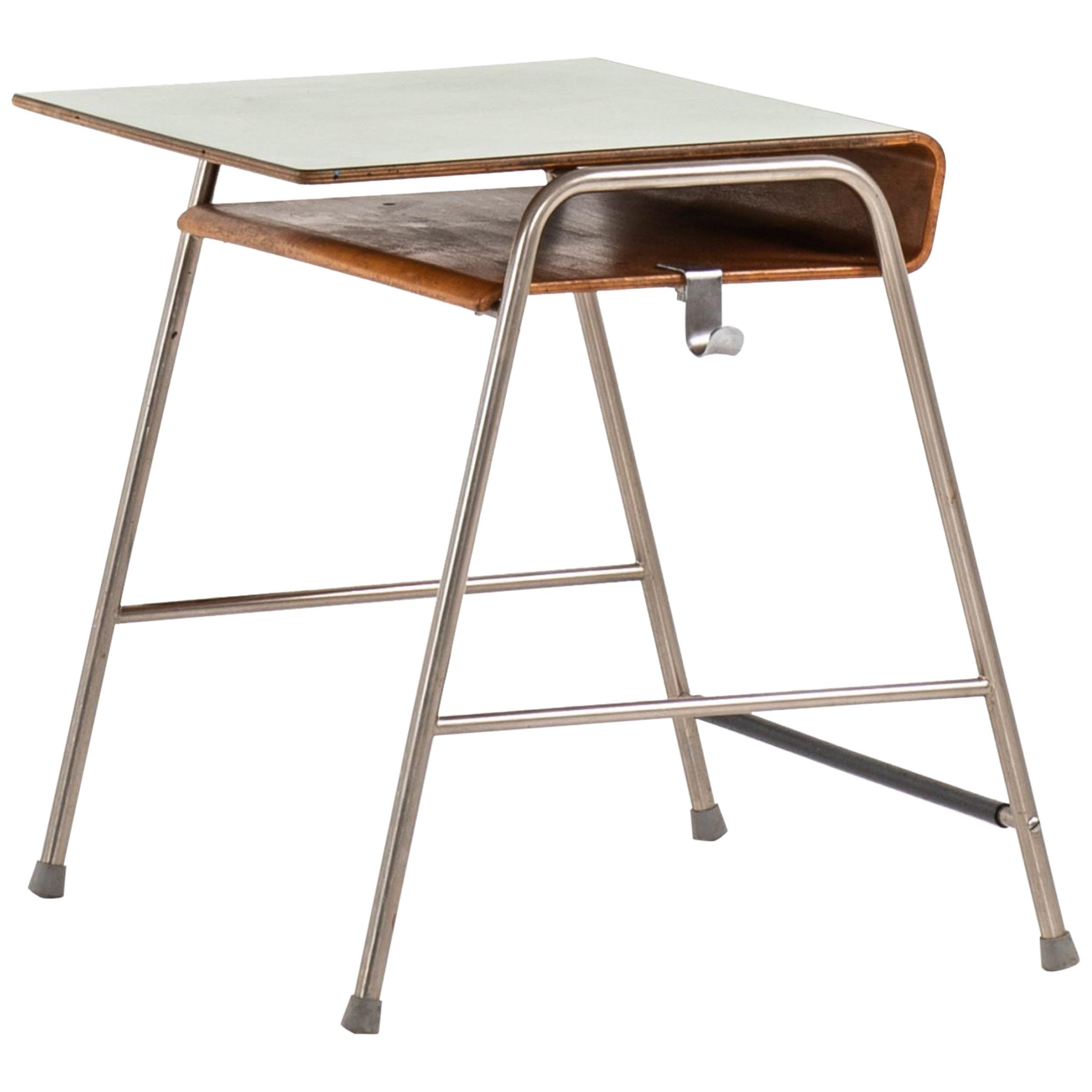 Arne Jacobsen Munkegaard School Desk Produced by Fritz Hansen in Denmark For Sale