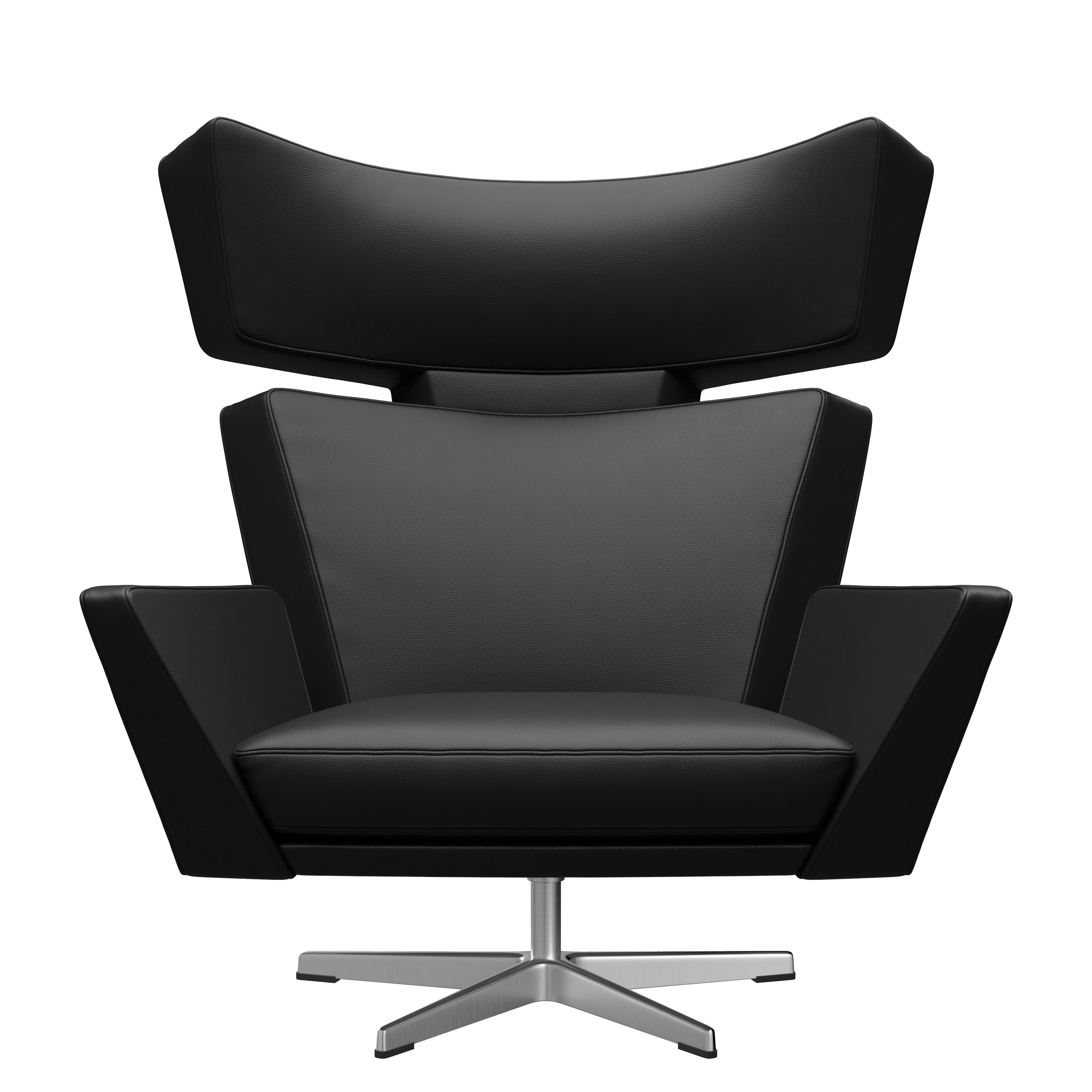 Arne Jacobsen 'Oksen' Chair for Fritz Hansen in Aura Leather Upholstery For Sale 6