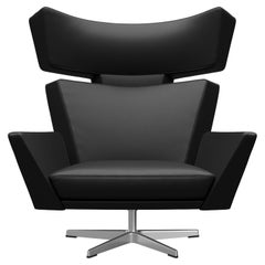 Arne Jacobsen 'Oksen' Stuhl für Fritz Hansen mit Aura-Lederpolsterung