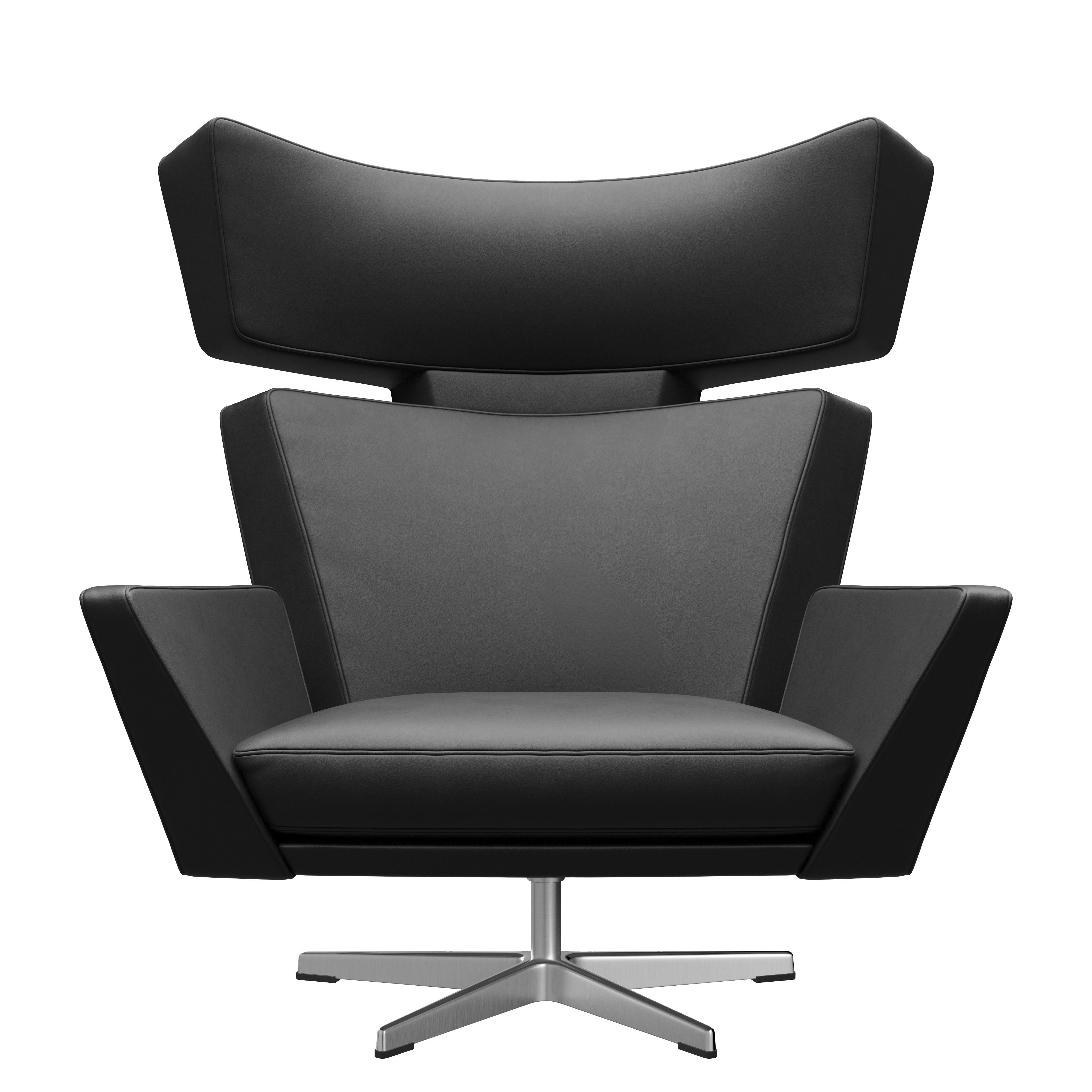 Arne Jacobsen 'Oksen' Chair for Fritz Hansen in Essential Leather Upholstery For Sale 5