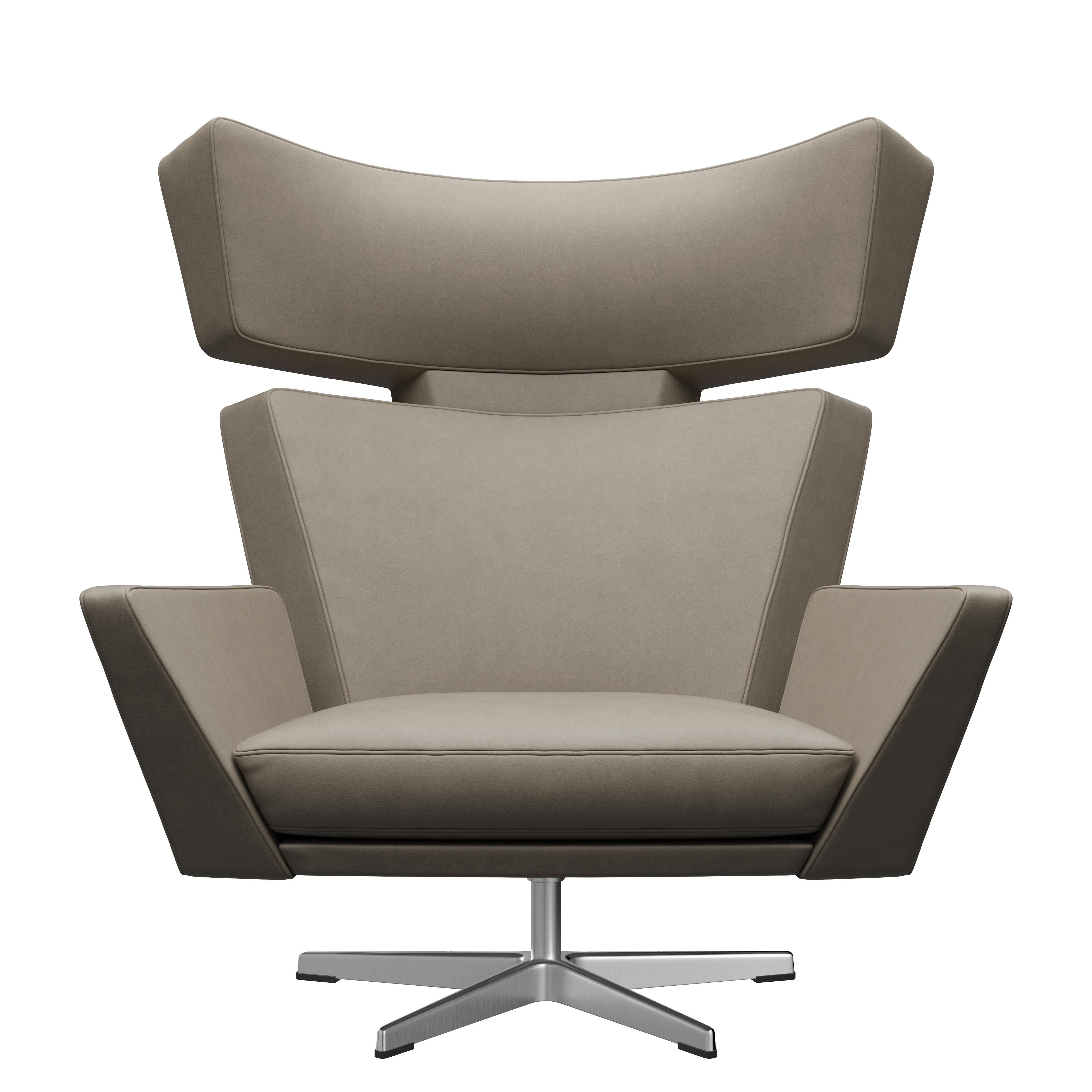 Arne Jacobsen 'Oksen' Chair for Fritz Hansen in Essential Leather Upholstery For Sale 7
