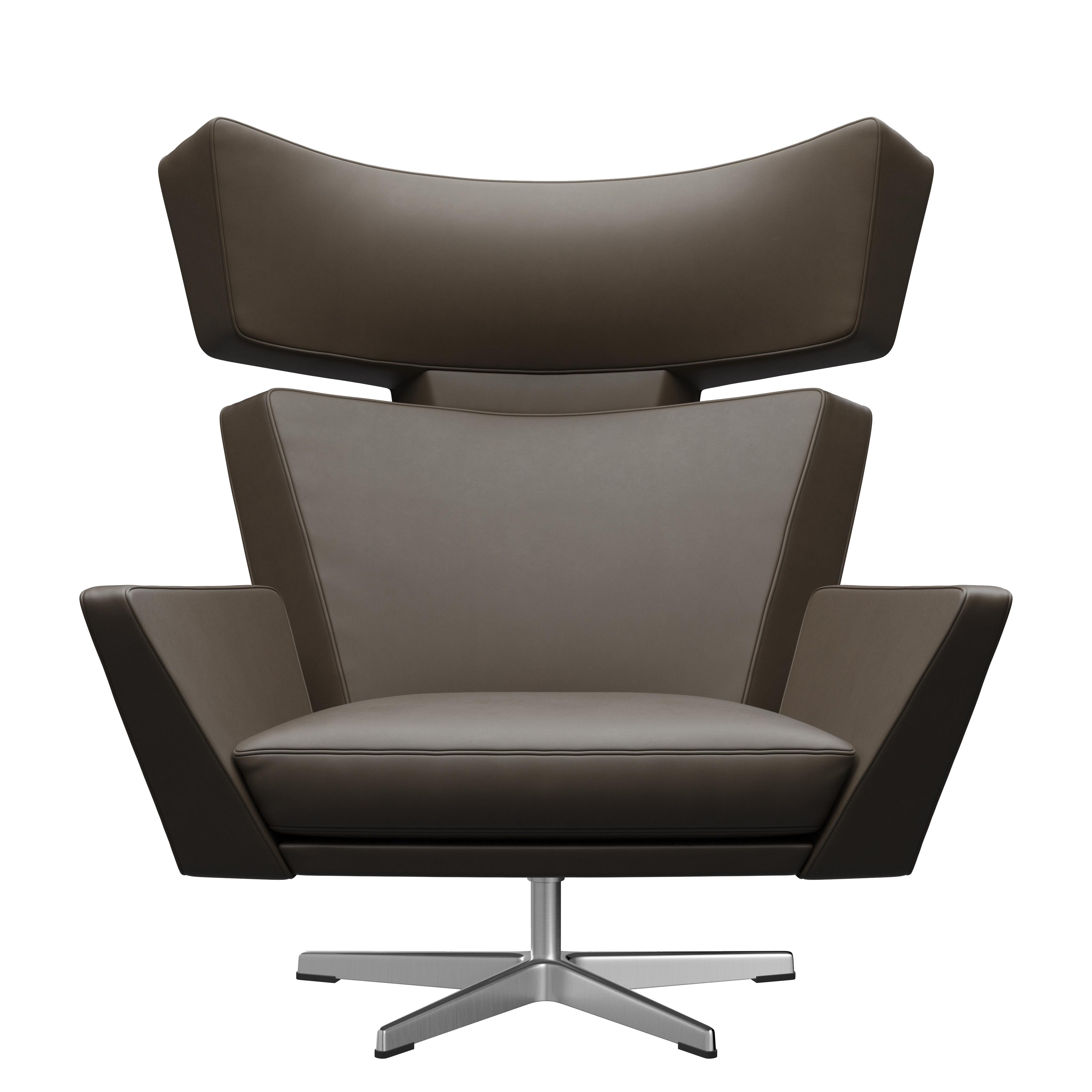 Arne Jacobsen 'Oksen' Chair for Fritz Hansen in Essential Leather Upholstery For Sale 8