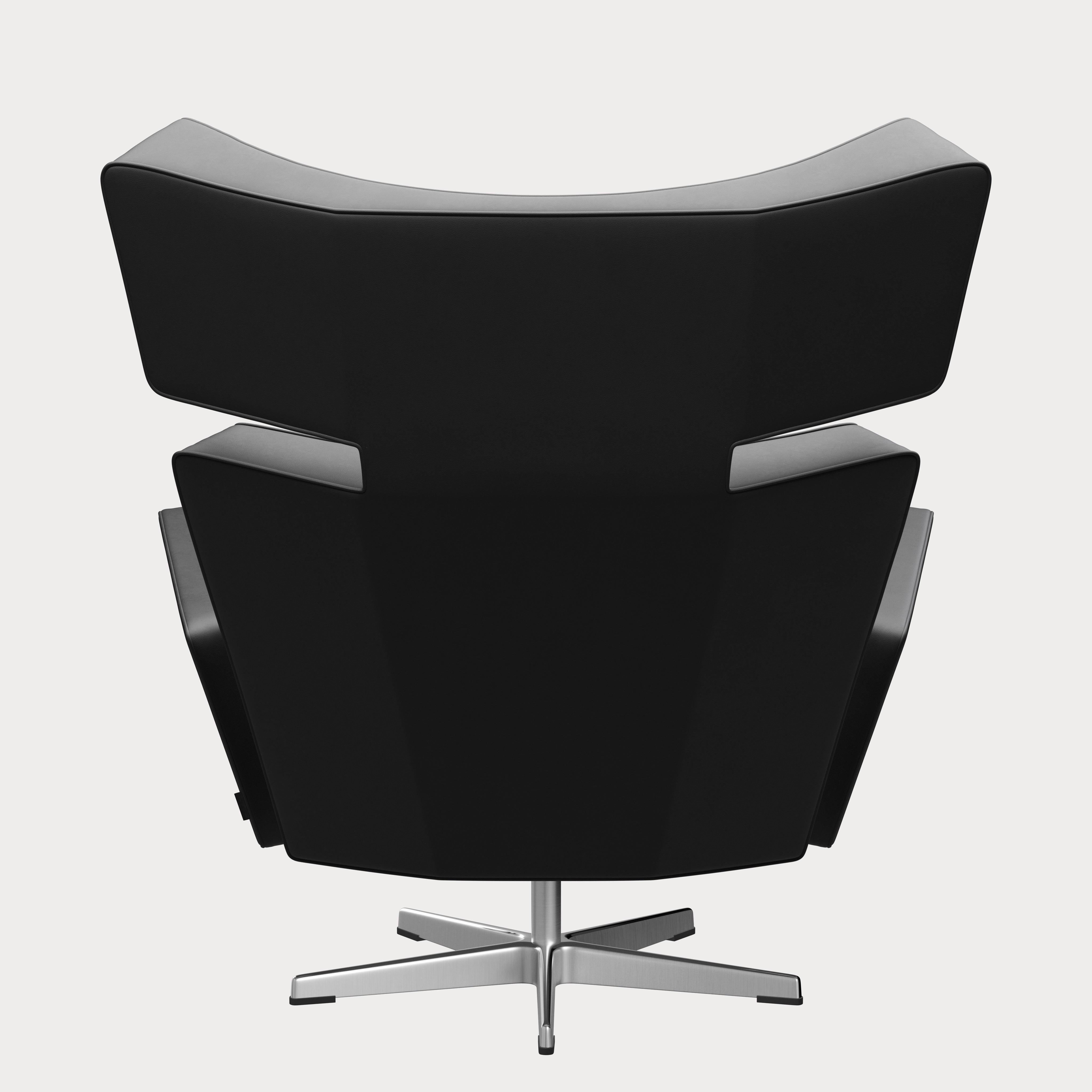 Arne Jacobsen 'Oksen' Chair for Fritz Hansen in Essential Leather Upholstery For Sale 9
