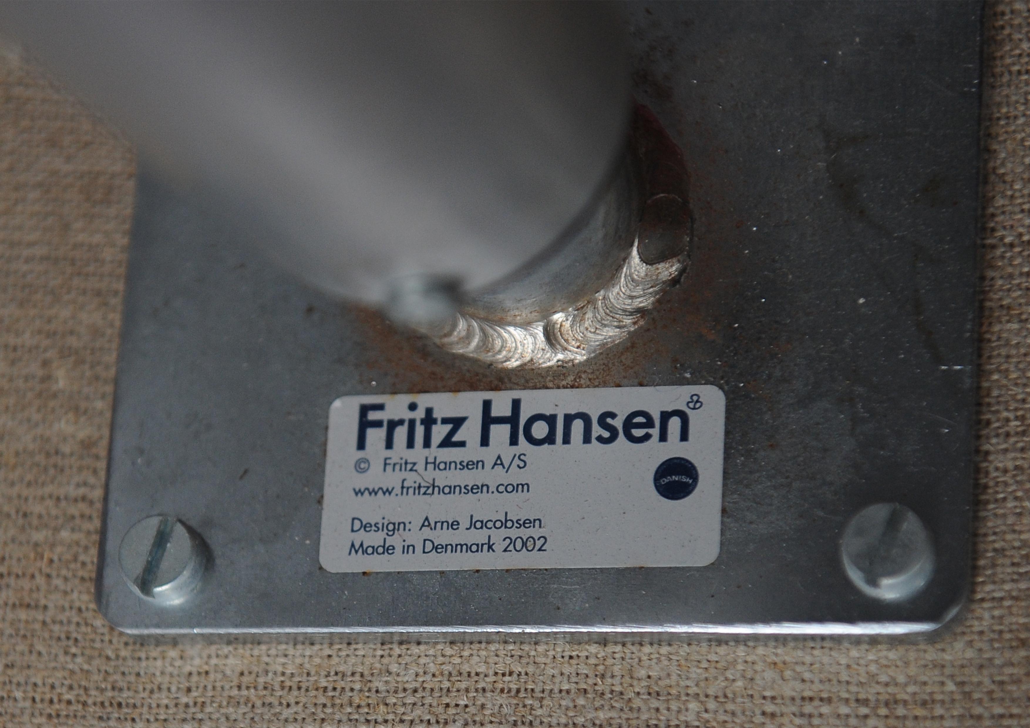Arne Jacobsen Oxford E1107 Rosa gepolsterter drehbarer Stuhl für Fritz Hansen (Moderne der Mitte des Jahrhunderts) im Angebot