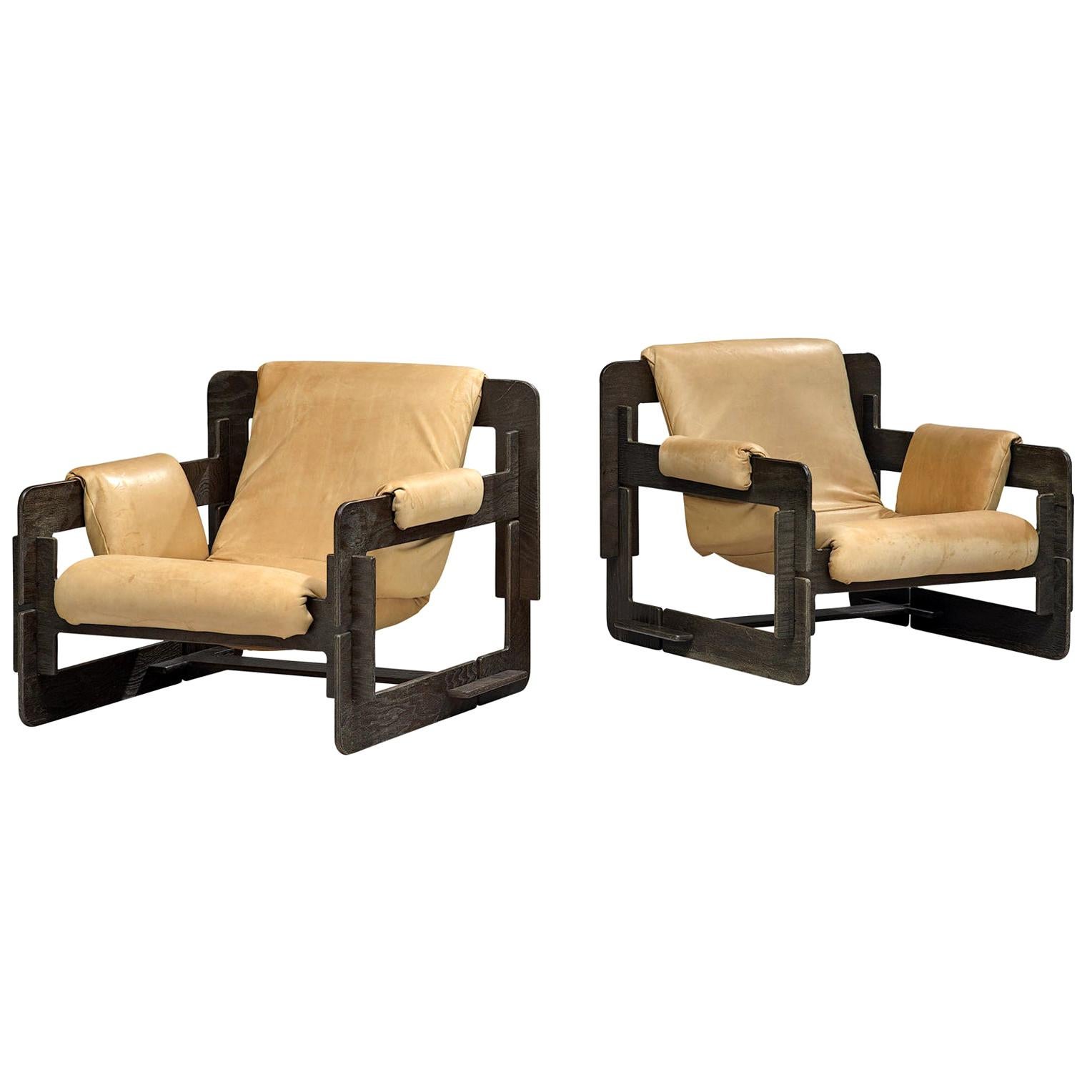 Arne Jacobsen Pair of Lounge Chairs for Fritz Hansen