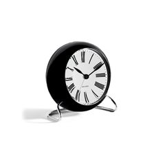 Horloge de table « Roman » d'Arne Jacobsen, blanche, Ø 4,3 pouces