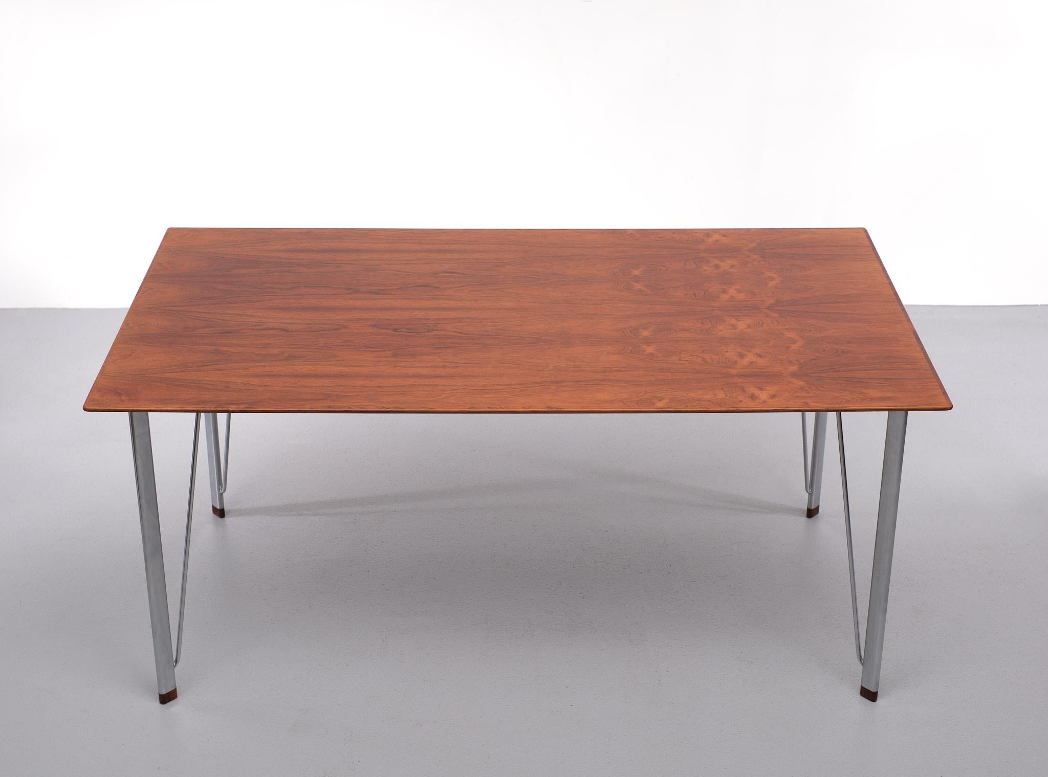 Arne Jacobsen Rosewood  writing  table  1950s  Denmark  4
