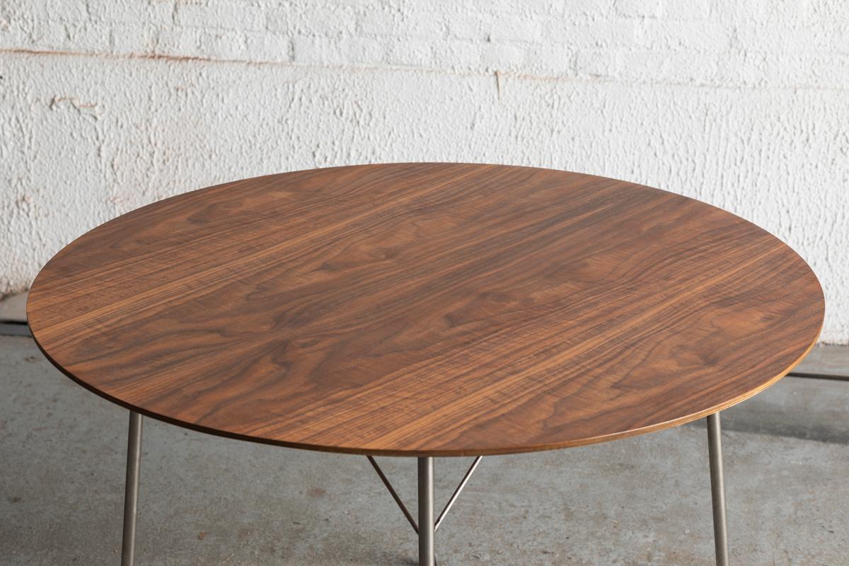 Arne Jacobsen Round Dining Table ‘Model 3600’ for Fritz Hansen, Denmark, 1950's 6