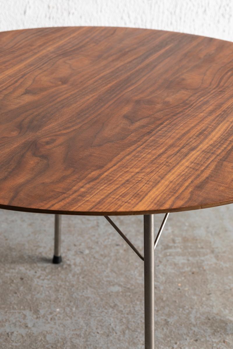 Danish Arne Jacobsen Round Dining Table ‘Model 3600’ for Fritz Hansen, Denmark, 1950's