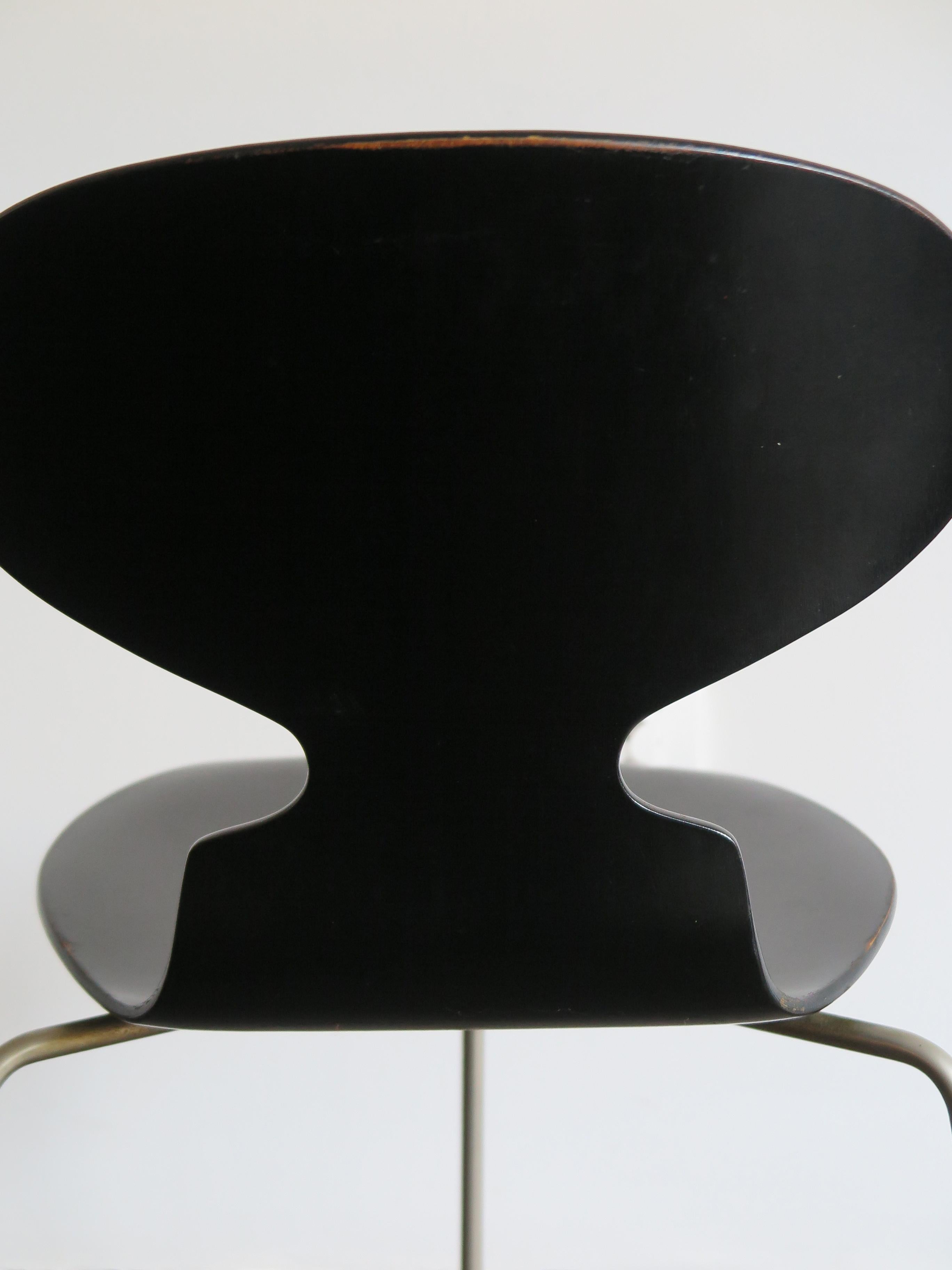 Arne Jacobsen Scandinavian Dining Chairs Model Ant for Fritz Hansen, 1950s 1