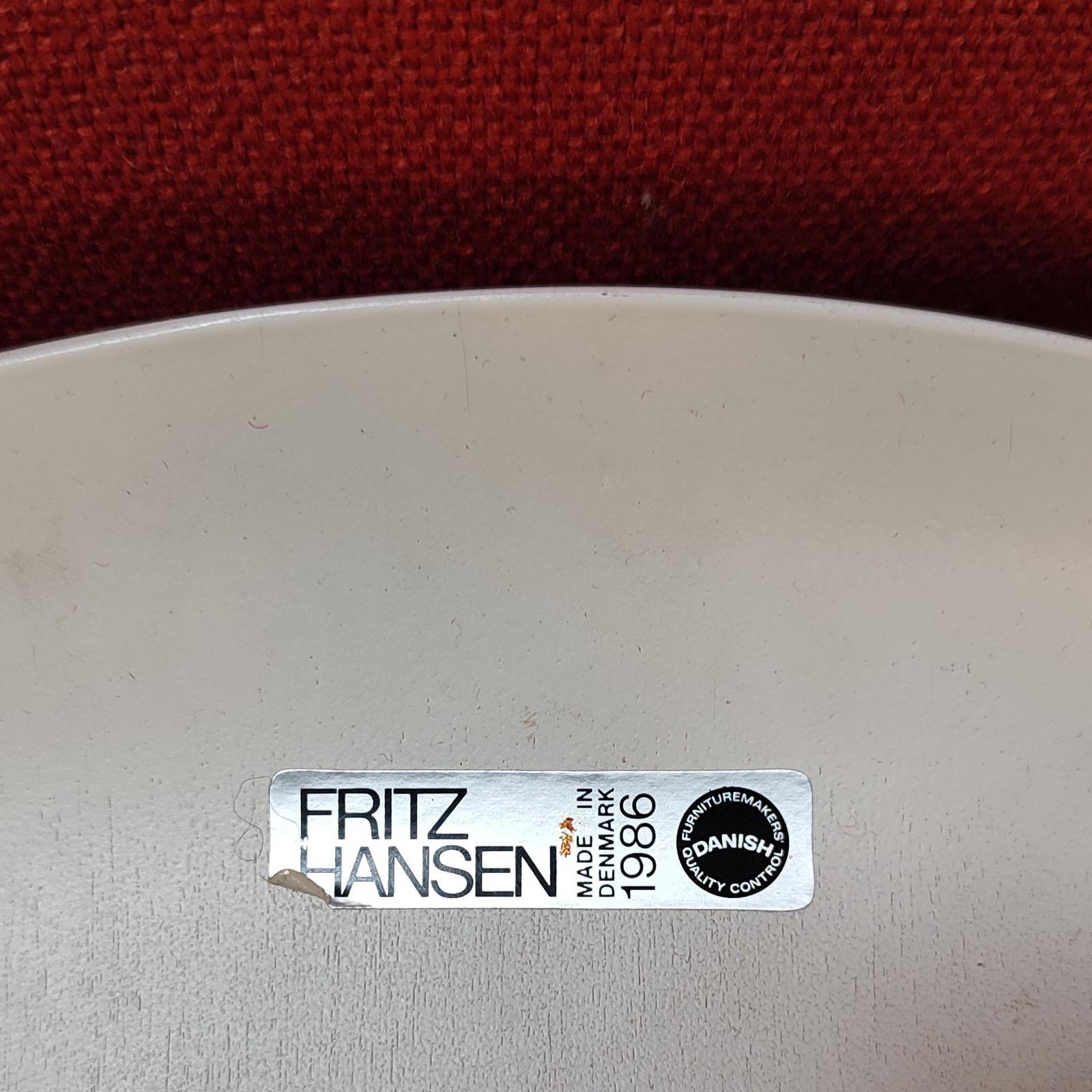 Arne Jacobsen Series 7 Chairs by Fritz Hansen, Model 3107 In Good Condition In Bochum, NRW