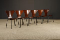 Arne Jacobsen 'Series-7' Jacaranda Rosewood Stacking Chairs, 1960s, Signed