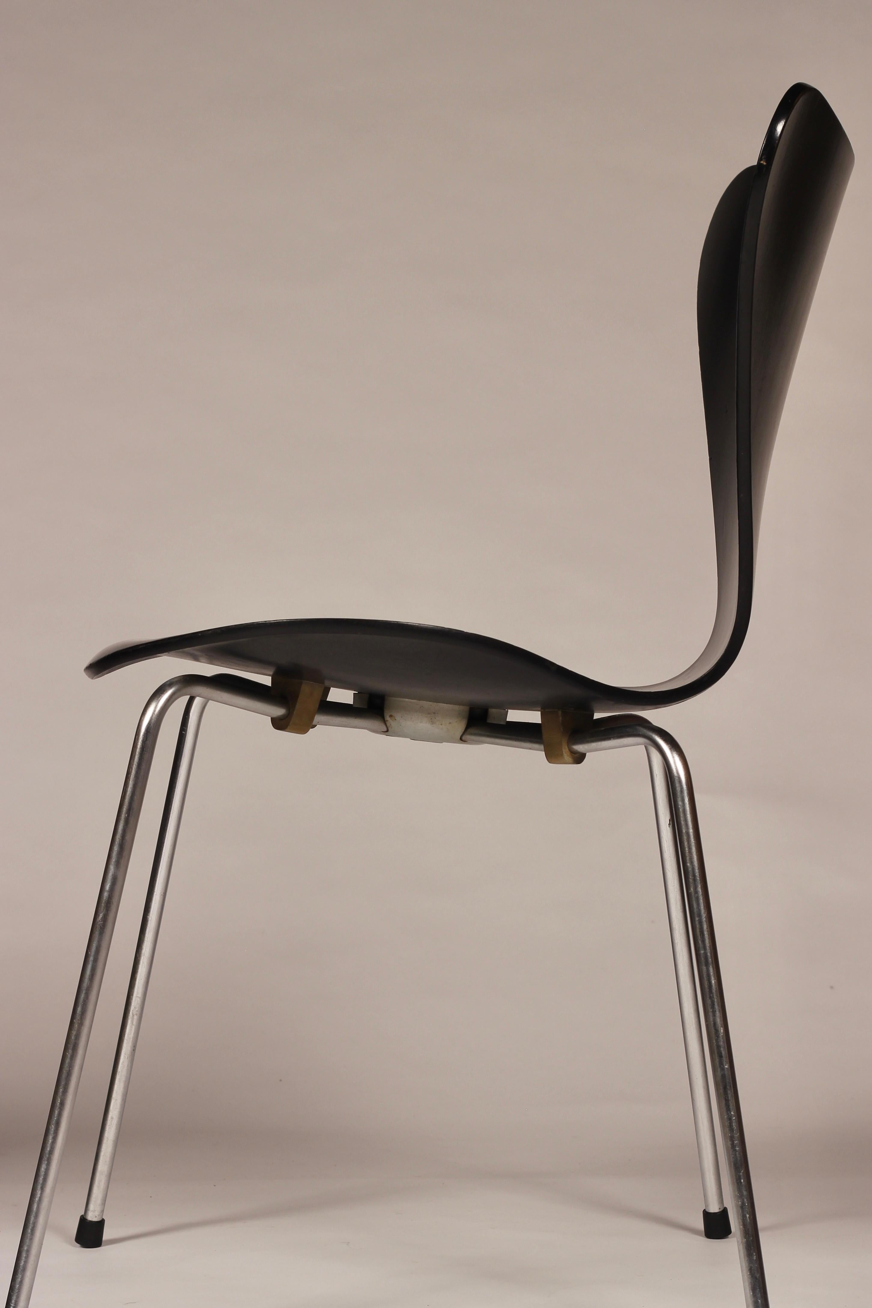 Mid-Century Modern Chaises Arne Jacobsen Series 7 ou 3107 de Fritz Hansen, style mi-siècle moderne, 1964 en vente