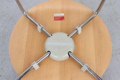 Arne Jacobsen "Series 7" Stackable Beech and Chrome Chairs for Fritz Hansen