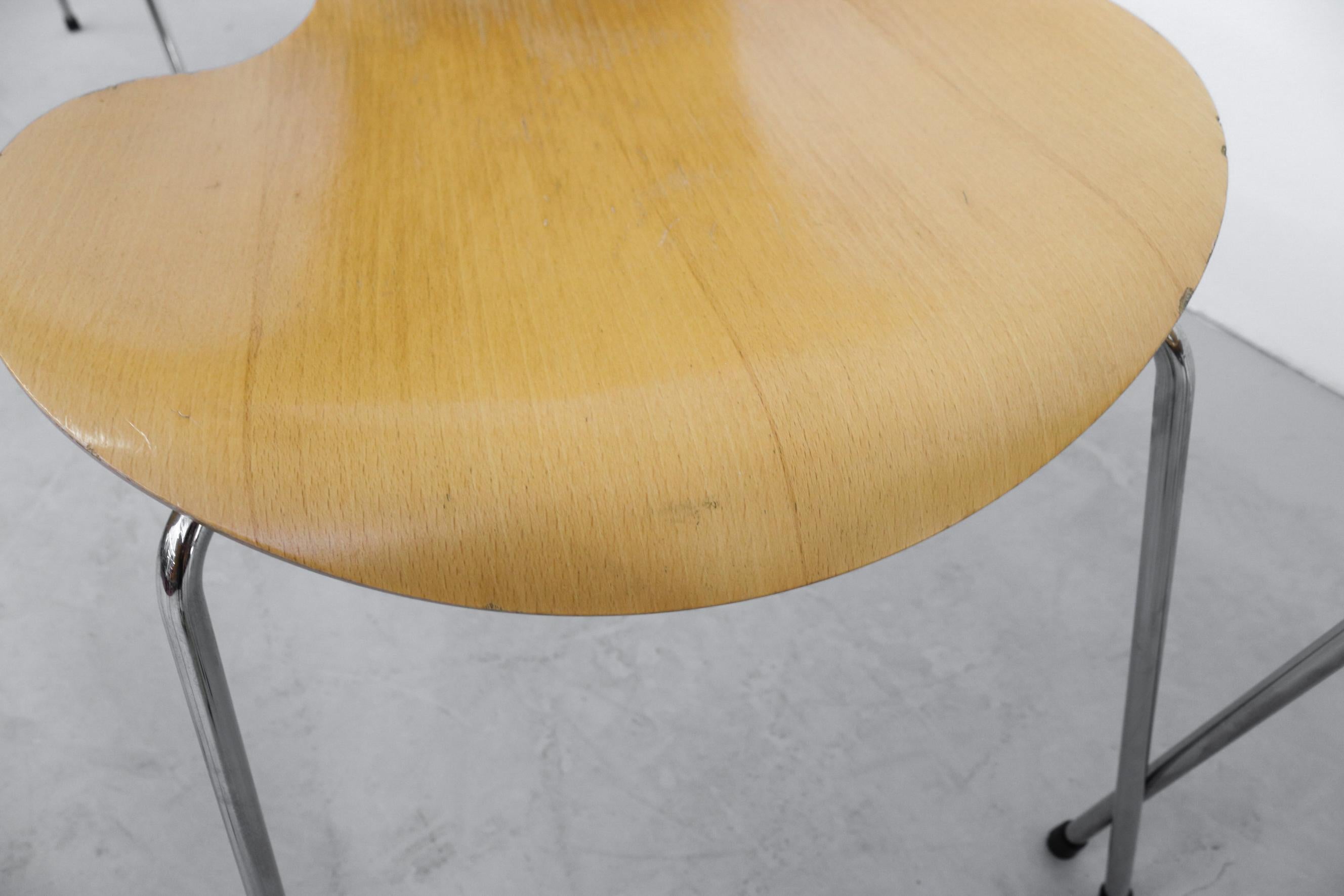 Chaises empilables série 7 en bois de hêtre d'Arne Jacobsen pour Fritz Hansen  en vente 2