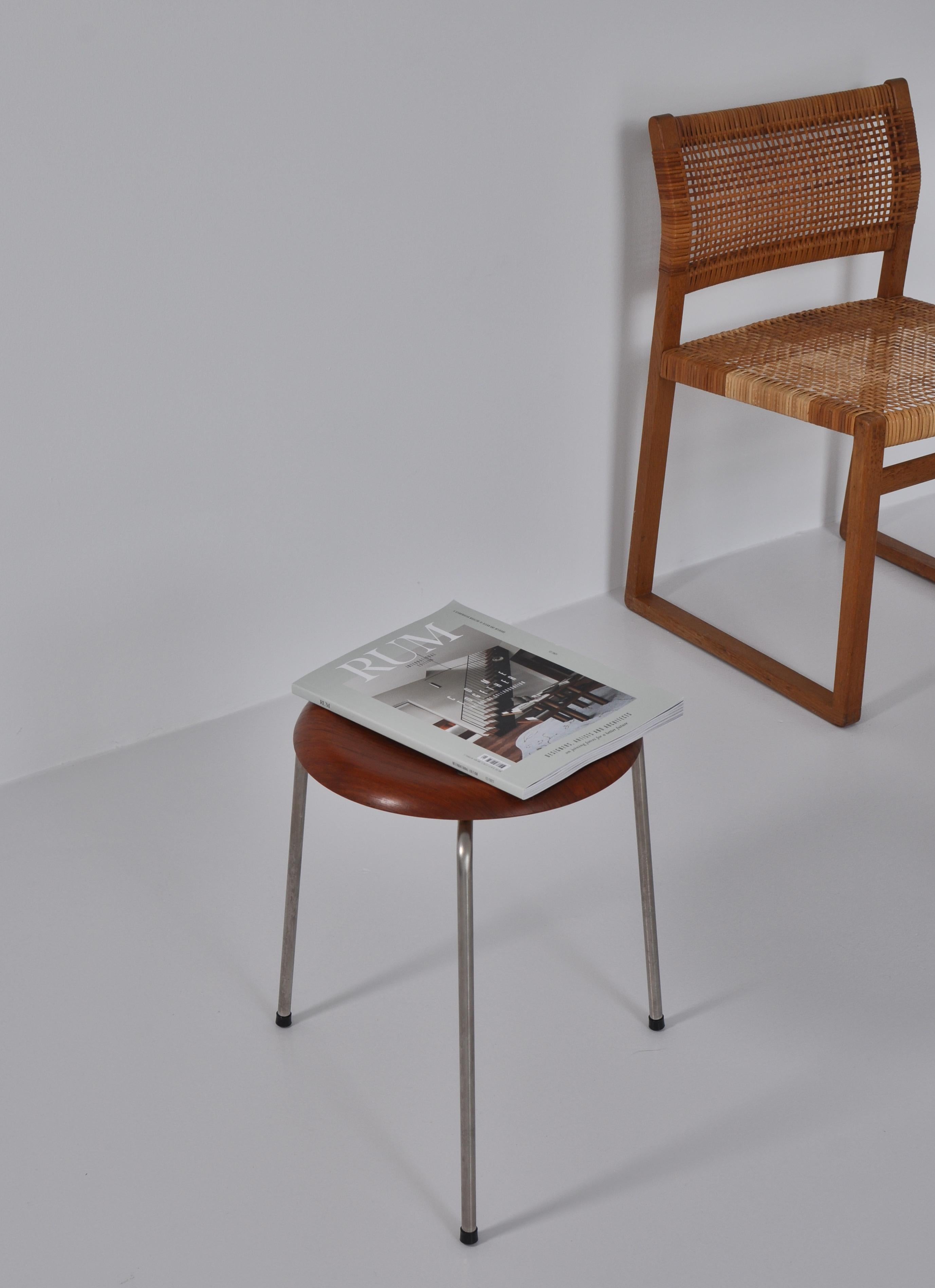 Danish Arne Jacobsen Set of 6 Stools Model 