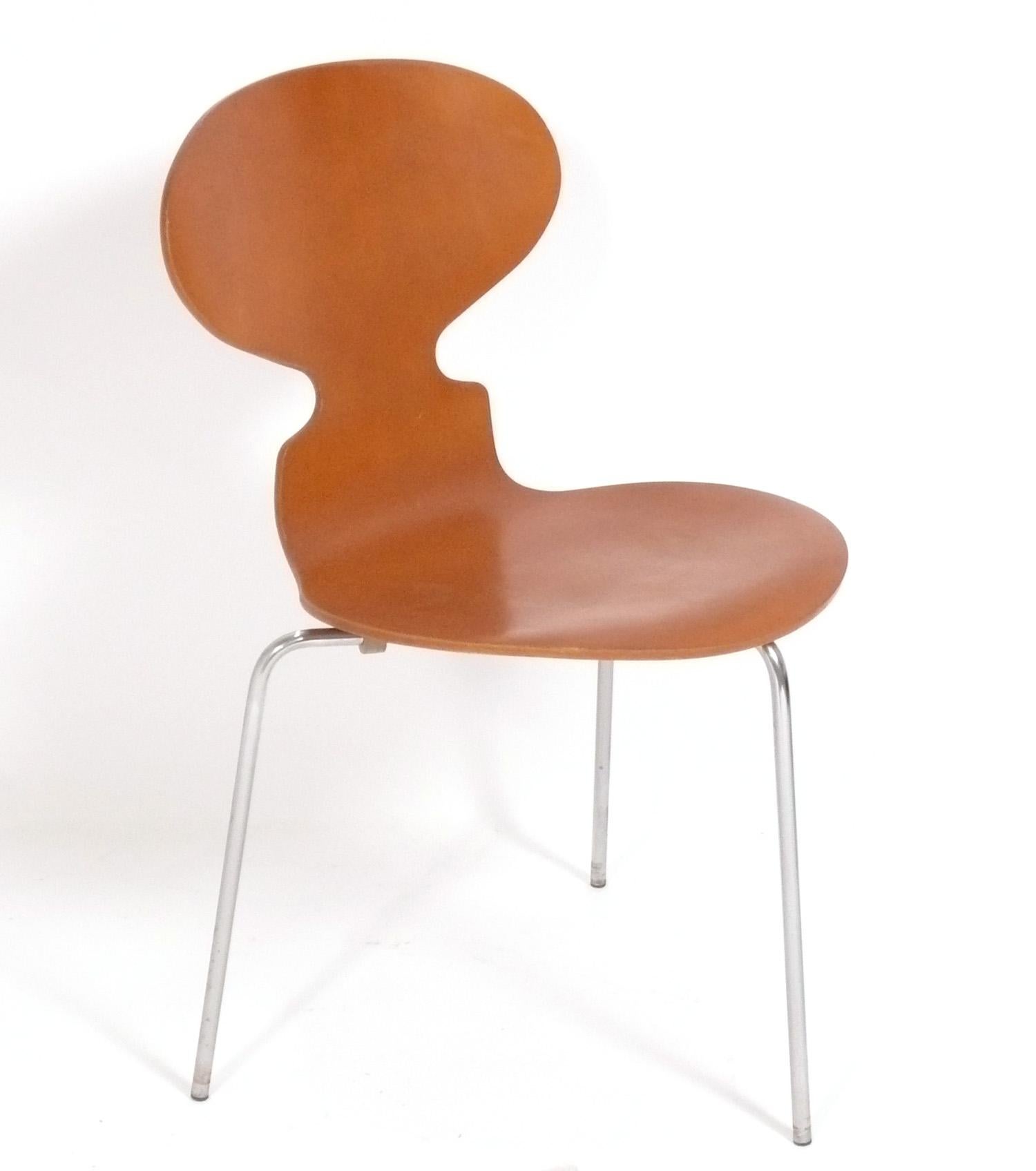Set di sei sedie da pranzo scultoree in stile danese moderno 