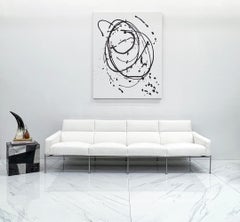 Arne Jacobsen Sofa Model 3300-4 Fritz Hansen Denmark 1957, In White Boucle