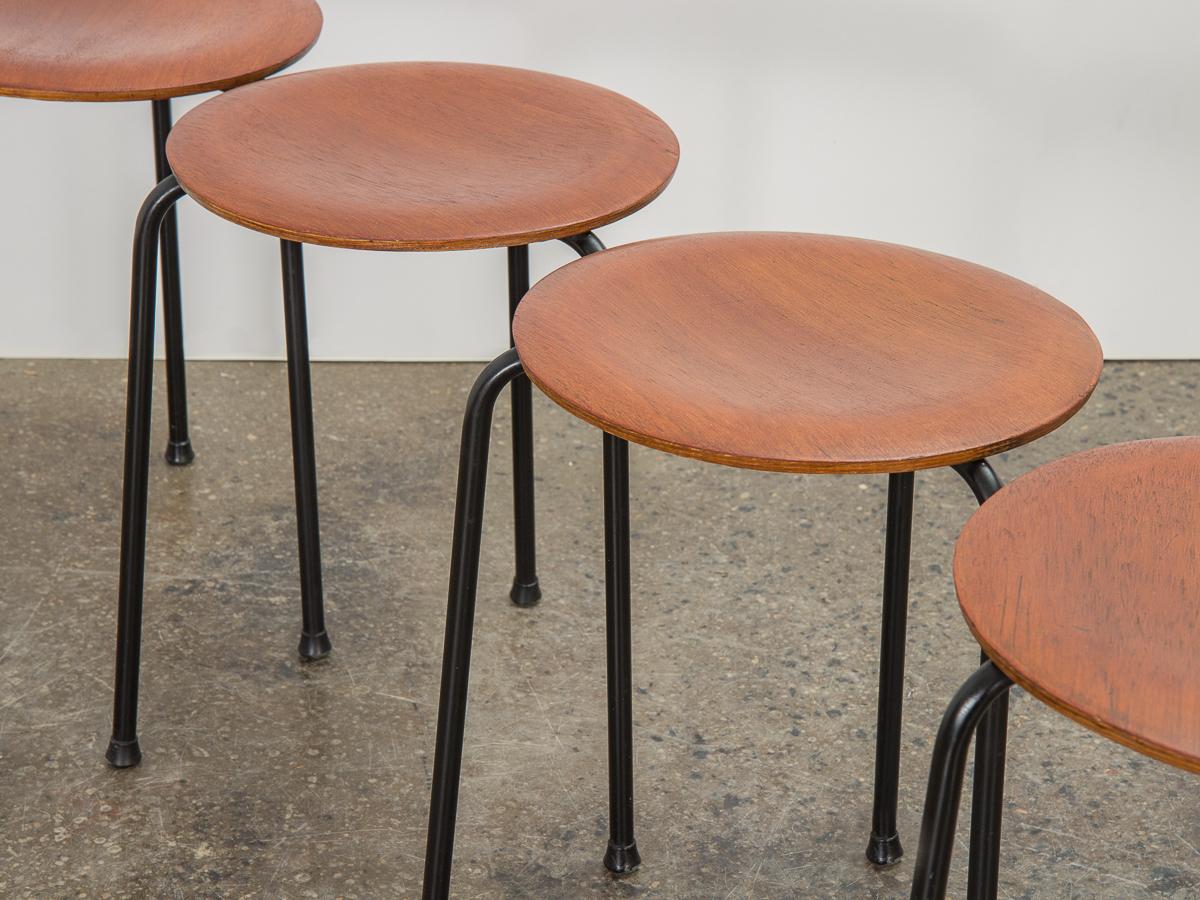 Arne Jacobsen Stacking Dot Stools In Good Condition For Sale In Brooklyn, NY