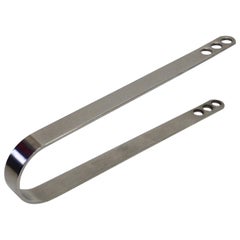 Arne Jacobsen Stelton Stainless Steel Ice Tongs, Denmark