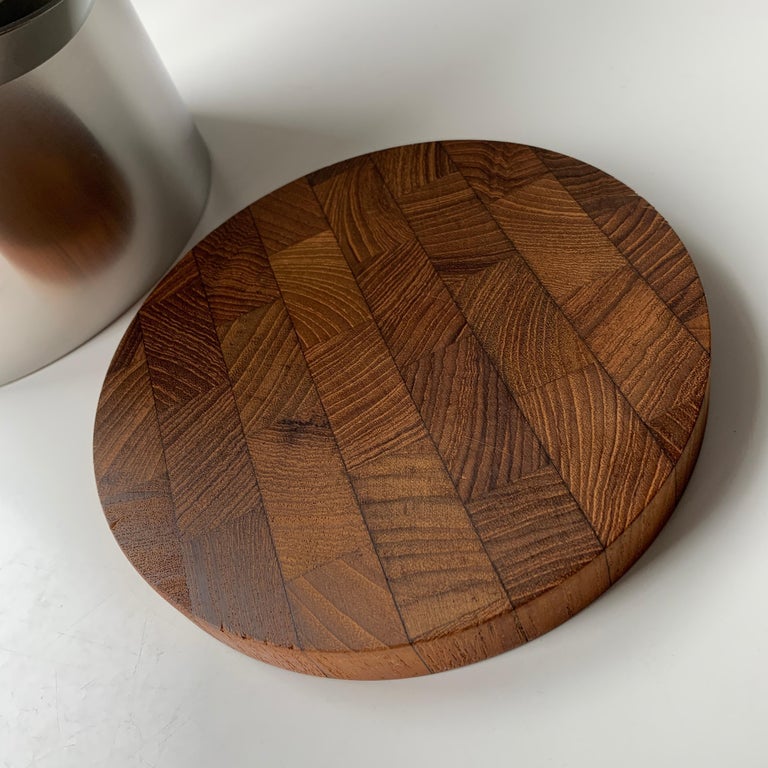 Arne Jacobsen Stelton Wine Cooler / Ice Bucket with Ice Tong For Sale at 1stDibs