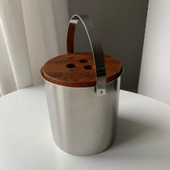 Arne Jacobsen Stelton Wine Cooler / Ice Bucket with Ice Tong