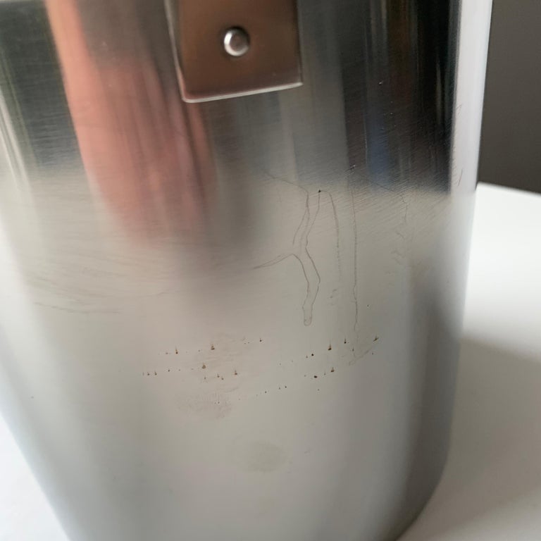 Arne Jacobsen Stelton Wine Cooler / Ice Bucket with Ice Tong For Sale at 1stDibs