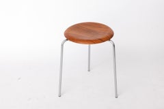 Arne Jacobsen Stool for Fritz Hansen, Model Dot 3170, Vintage Danish Design, 195