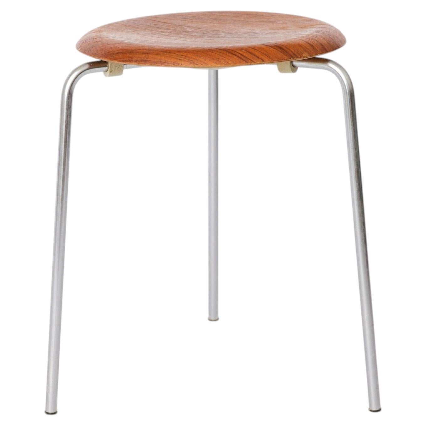 Dot stool model 3170 by Arne Jacobsen in teak, Fritz Hansen, 1965
