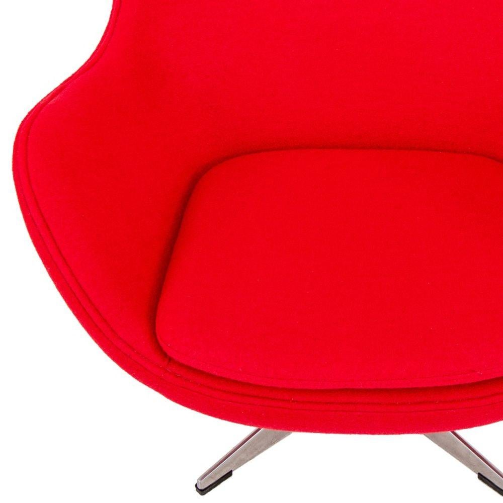Mid-Century Modern Chaise à œuf de style Arne Jacobsen en vente
