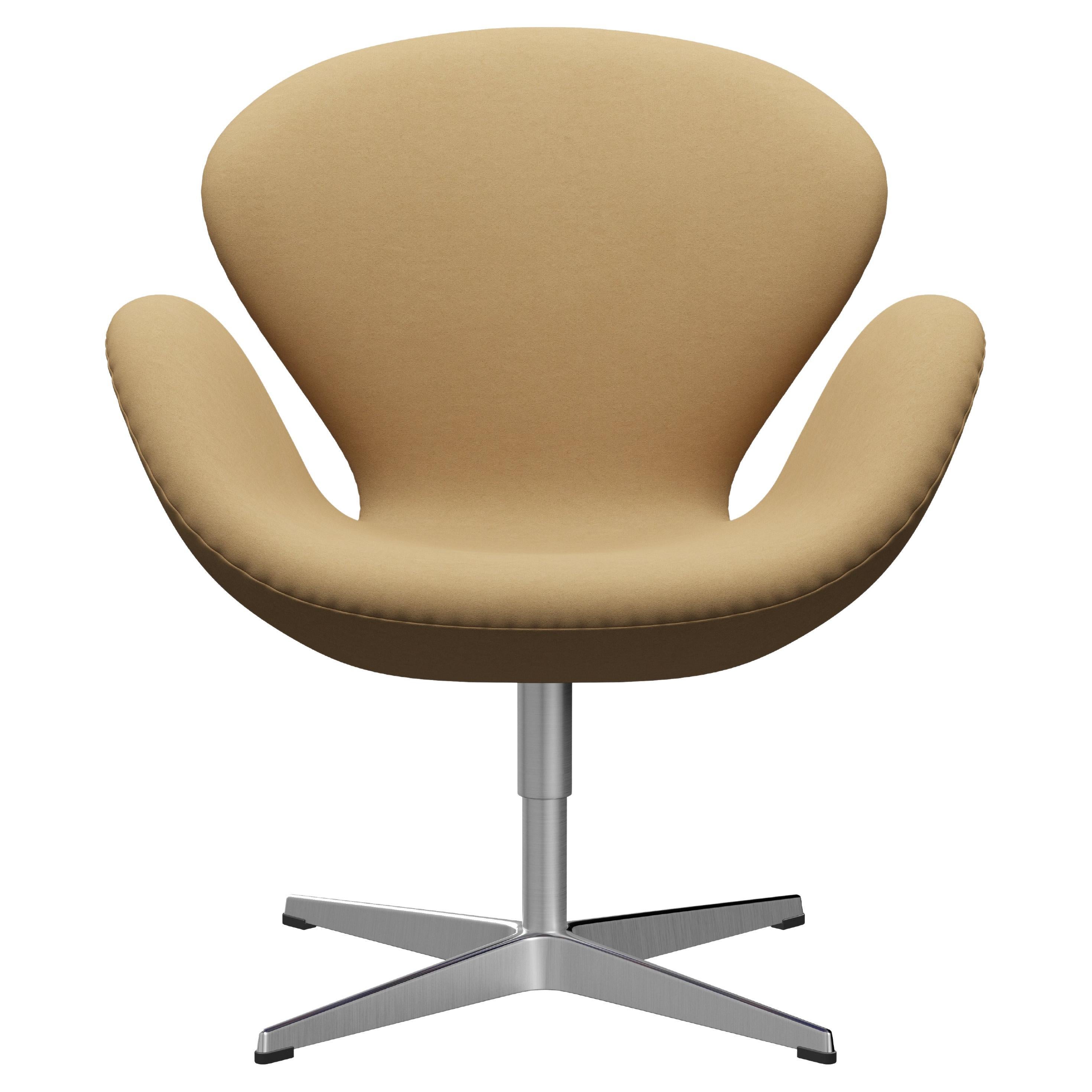 Chaise 'Swan' d'Arne Jacobsen pour Fritz Hansen en tissu d'ameublement (Cat. 3)