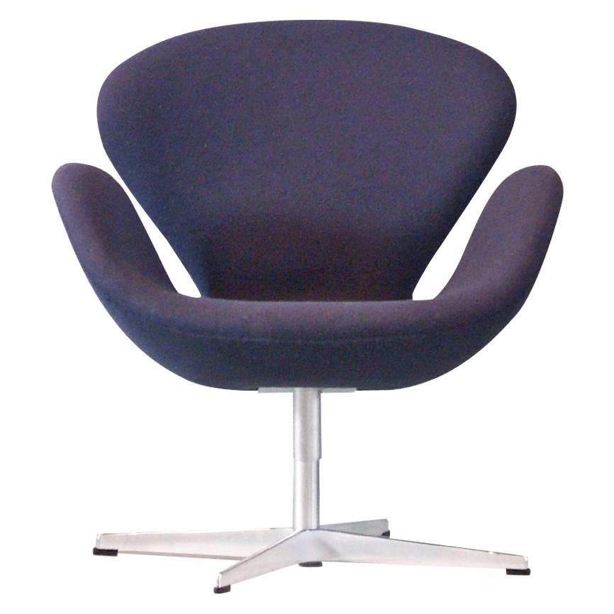 Arne Jacobsen Swan Chairs Fabric Fritz Hansen Denmark Swivel Easy Chair