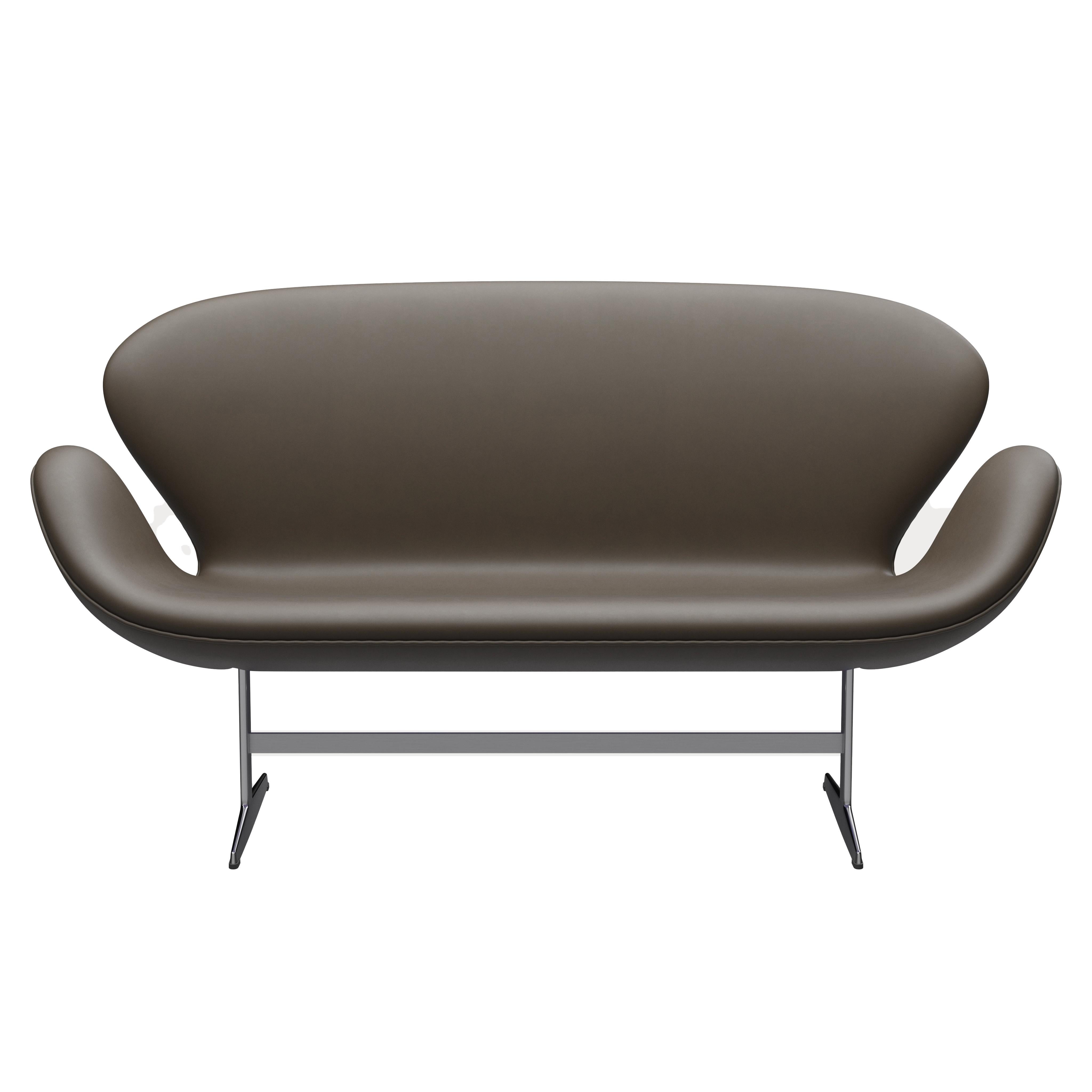 Arne Jacobsen 'Swan' Sofa for Fritz Hansen in Leather Upholstery (Cat. 3) For Sale 4