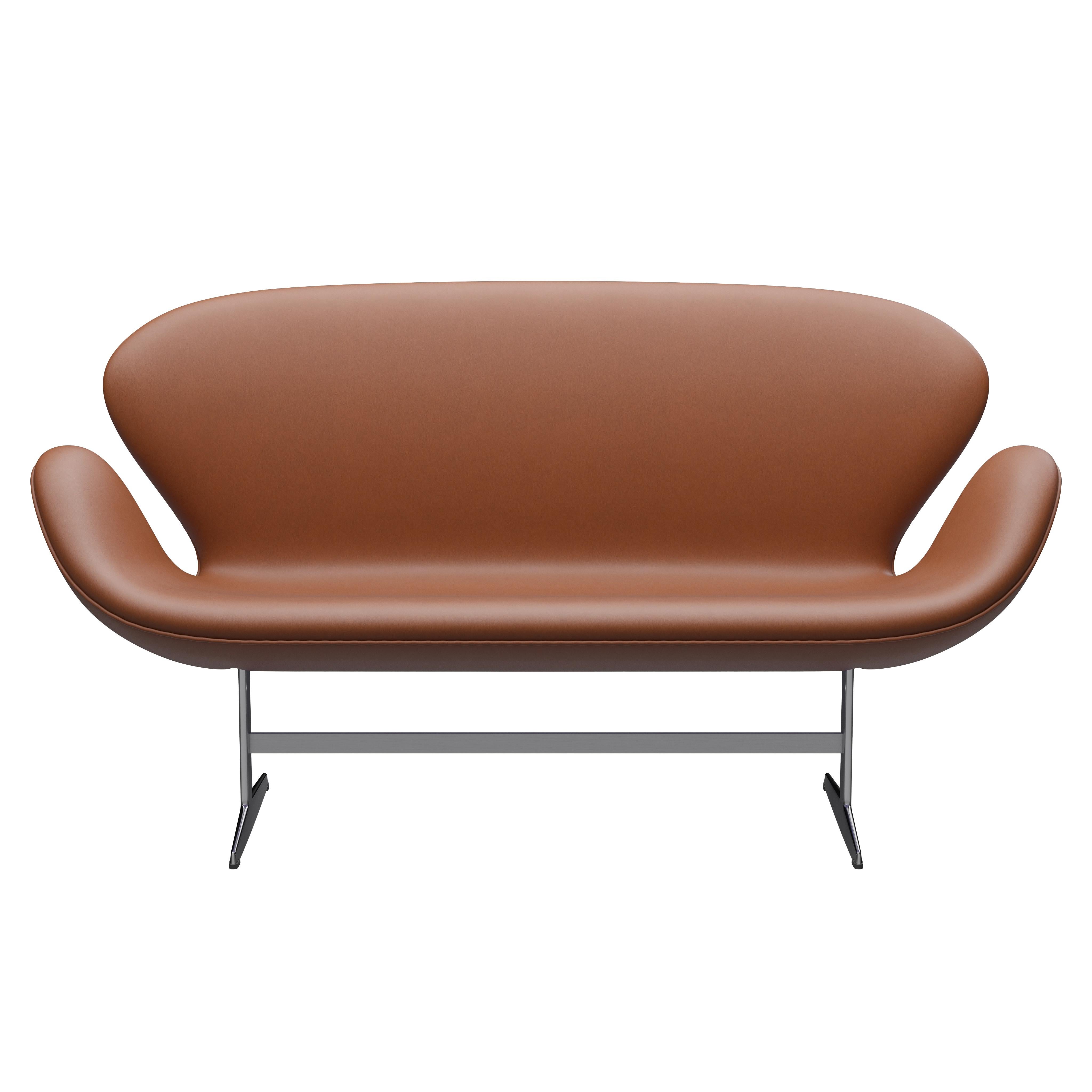 Arne Jacobsen 'Swan' Sofa for Fritz Hansen in Leather Upholstery (Cat. 3) For Sale 5