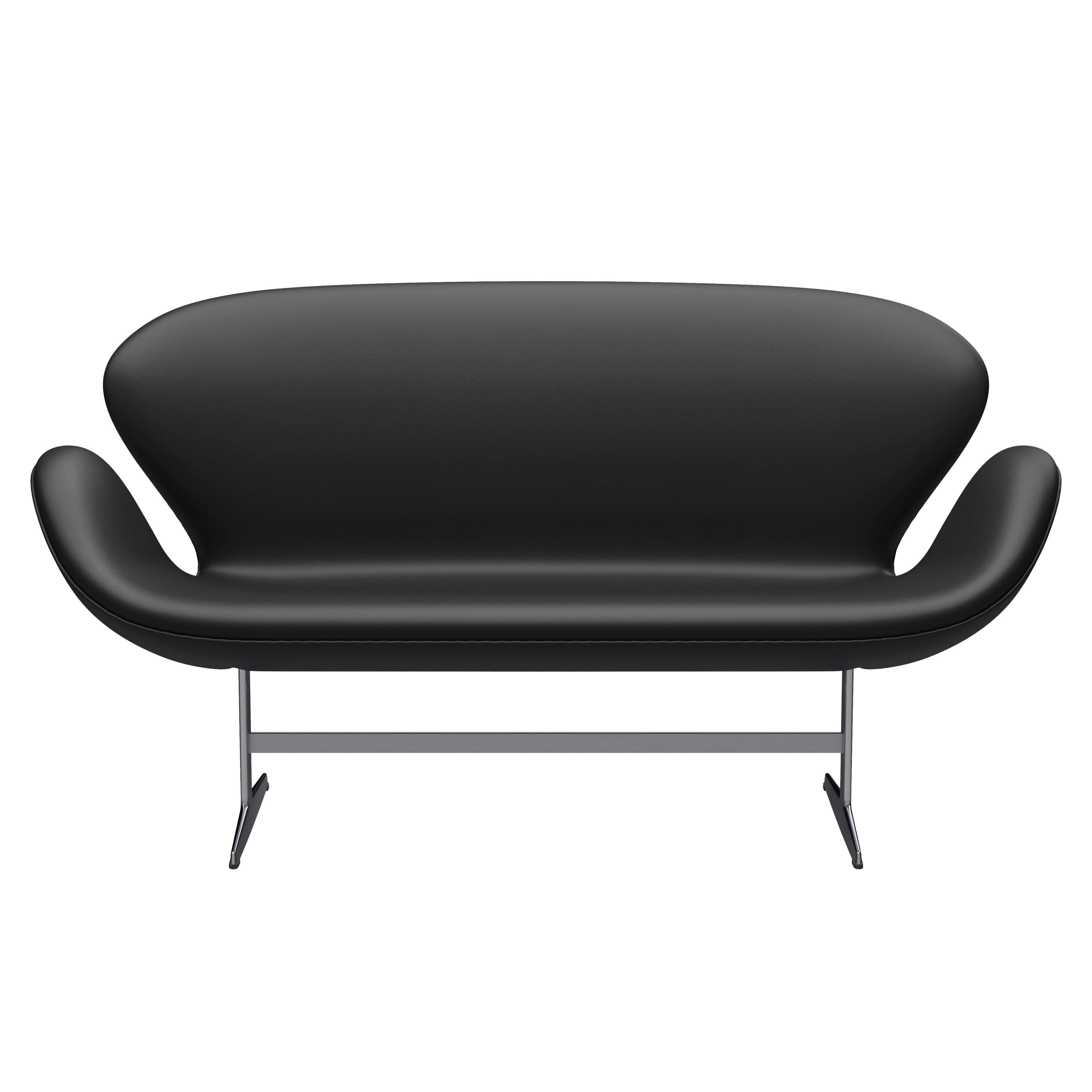 Arne Jacobsen 'Swan' Sofa for Fritz Hansen in Leather Upholstery (Cat. 4) For Sale 4