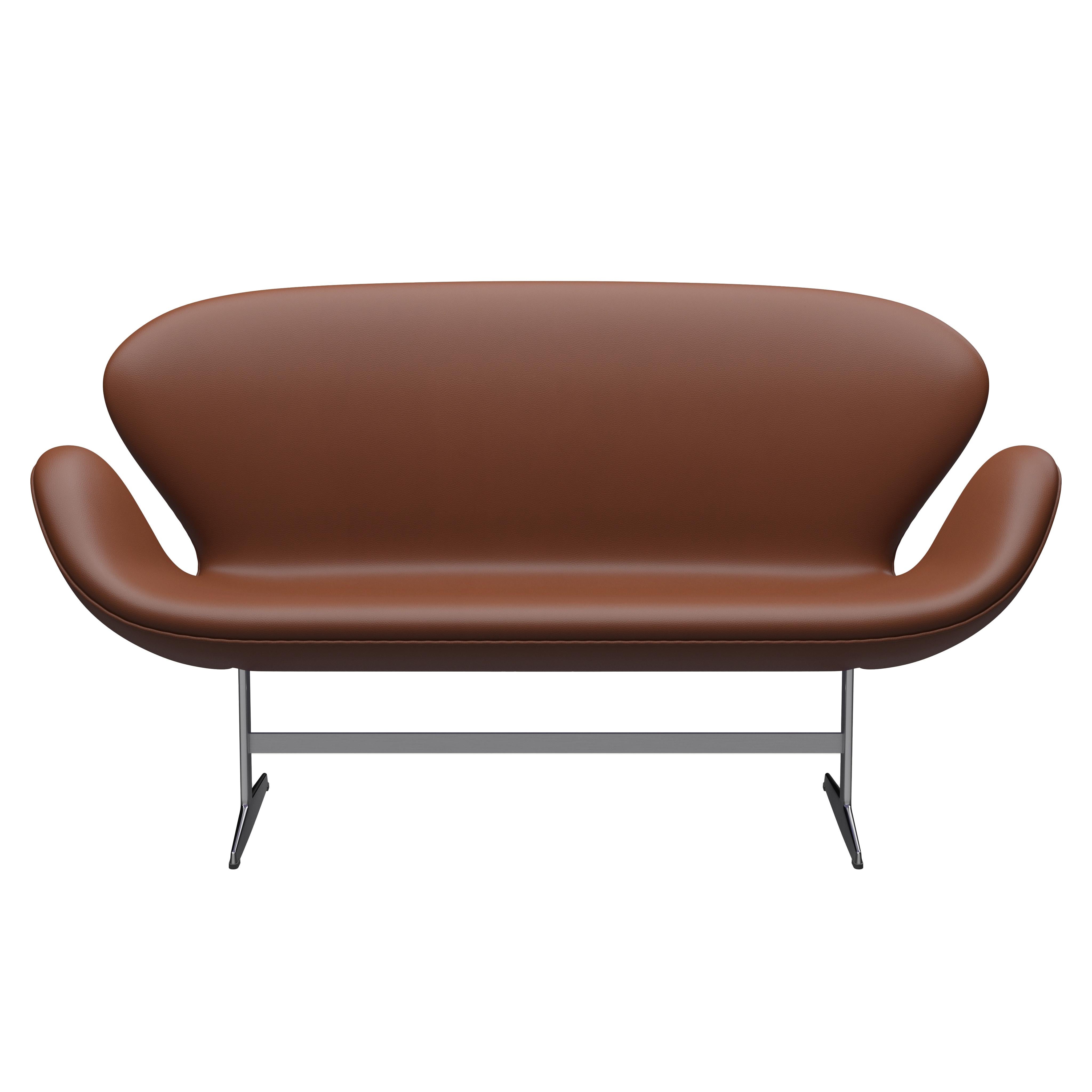 Arne Jacobsen 'Swan' Sofa for Fritz Hansen in Leather Upholstery (Cat. 4) For Sale 5