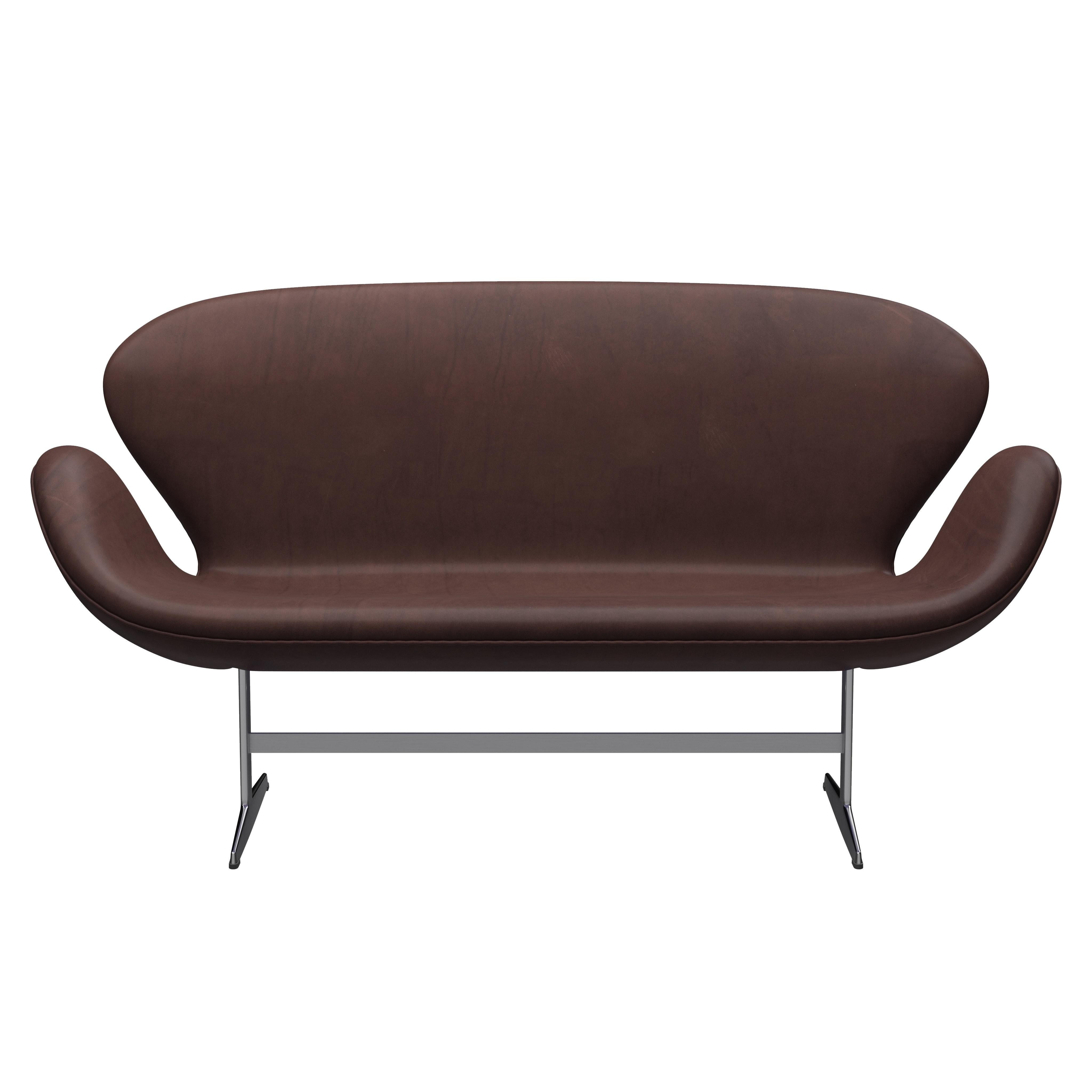 Arne Jacobsen 'Swan' Sofa for Fritz Hansen in Leather Upholstery (Cat. 5) For Sale 2