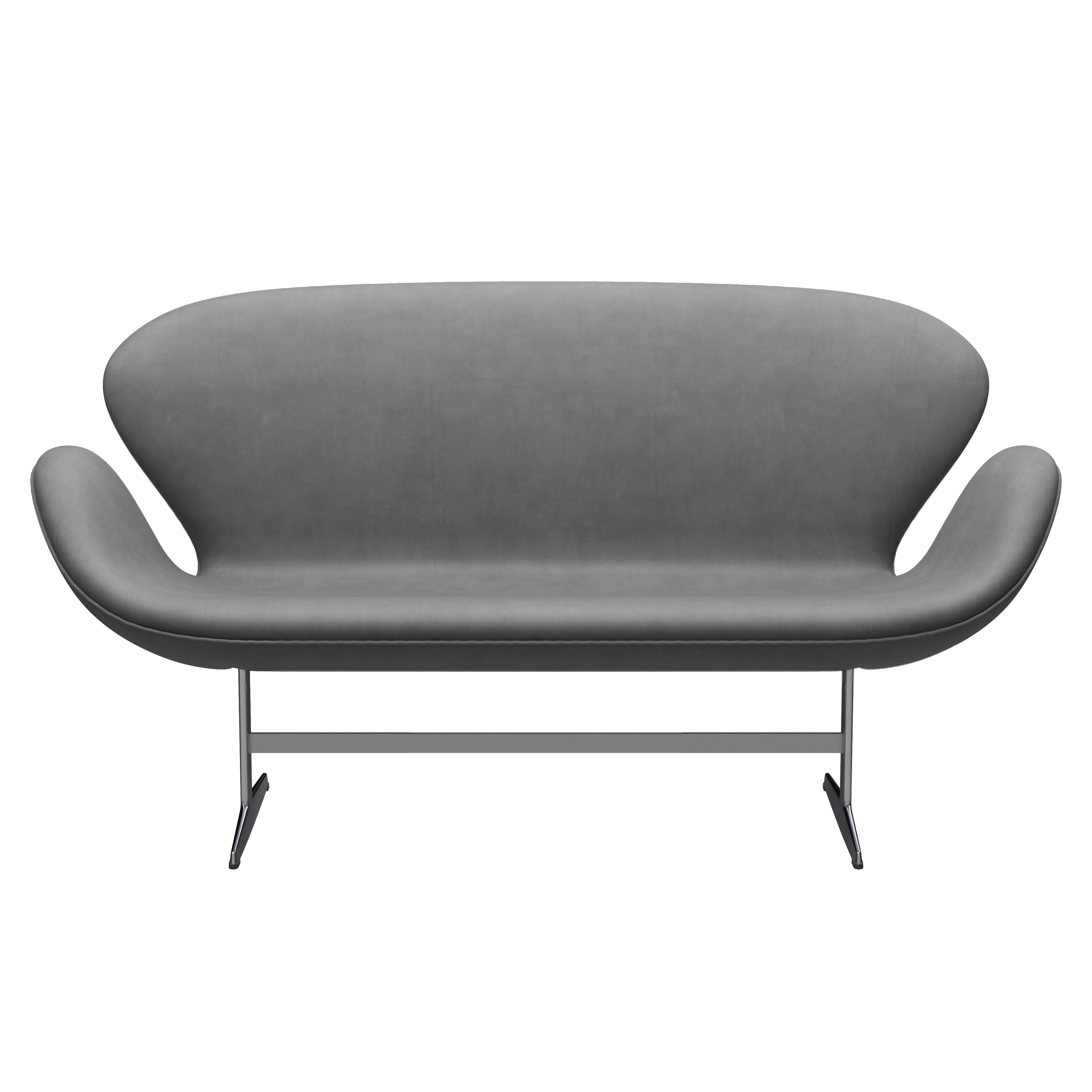 Arne Jacobsen 'Swan' Sofa for Fritz Hansen in Leather Upholstery (Cat. 5) For Sale 3