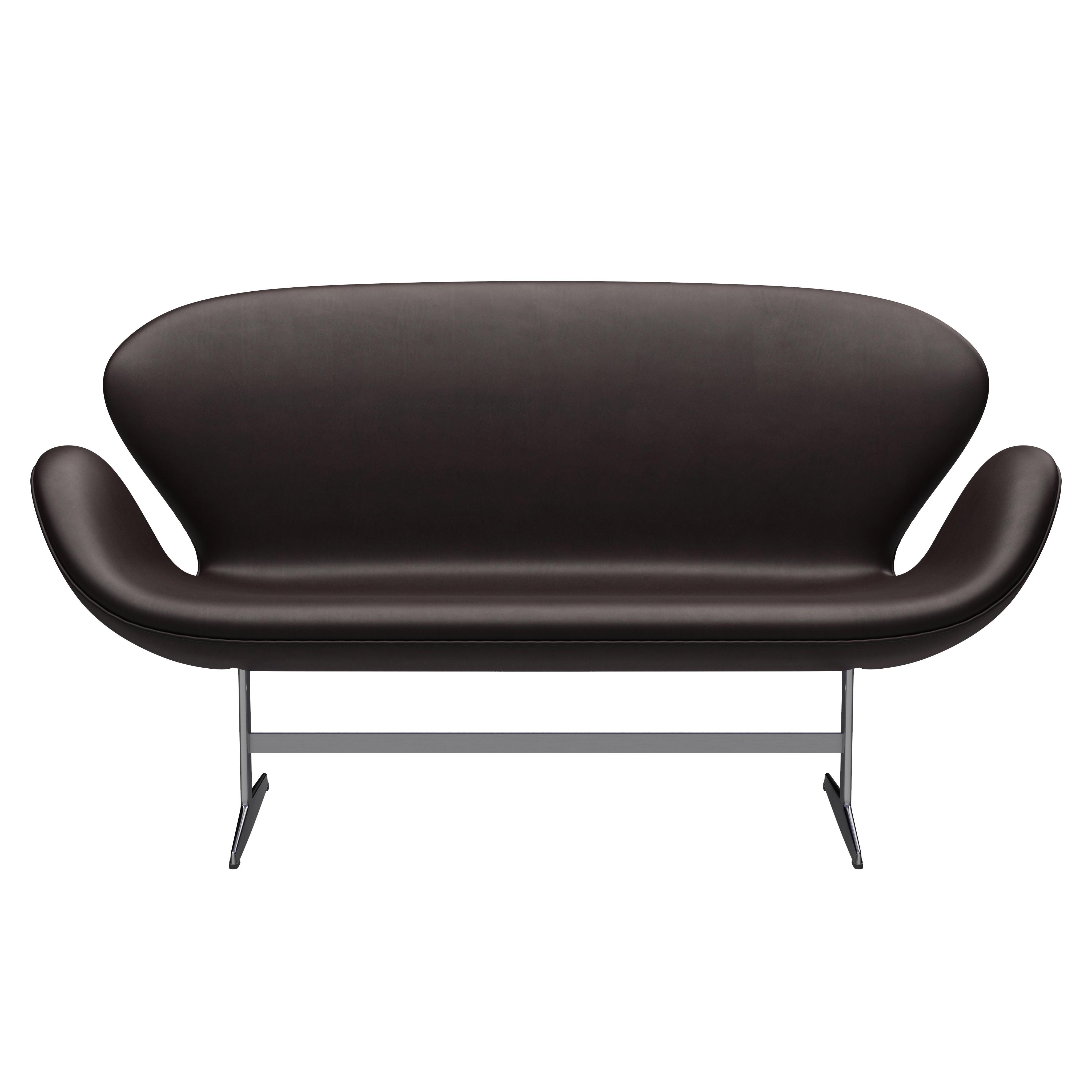 Arne Jacobsen 'Swan' Sofa for Fritz Hansen in Leather Upholstery (Cat. 5) For Sale 5